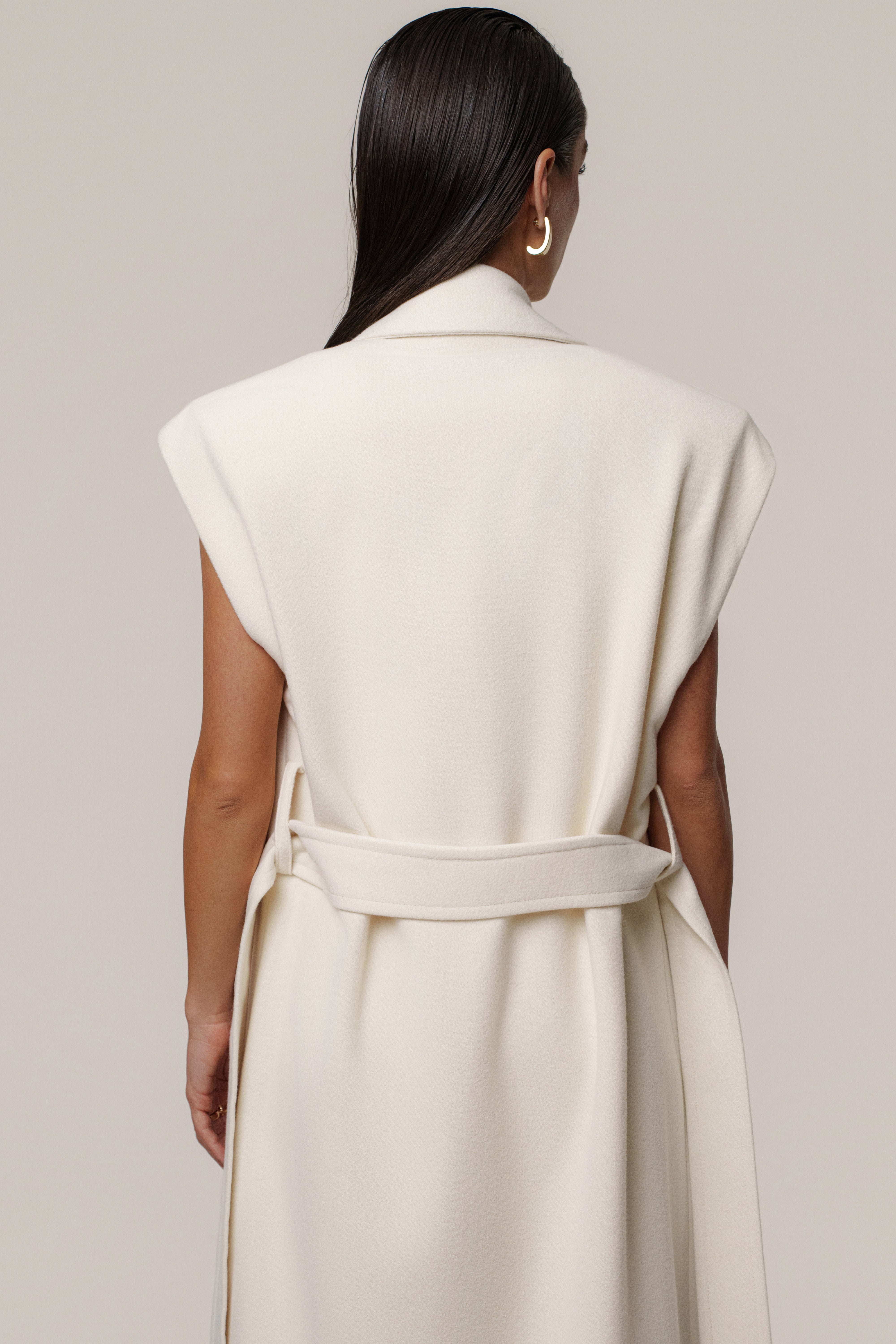 Ivory Cloud Woven Coat