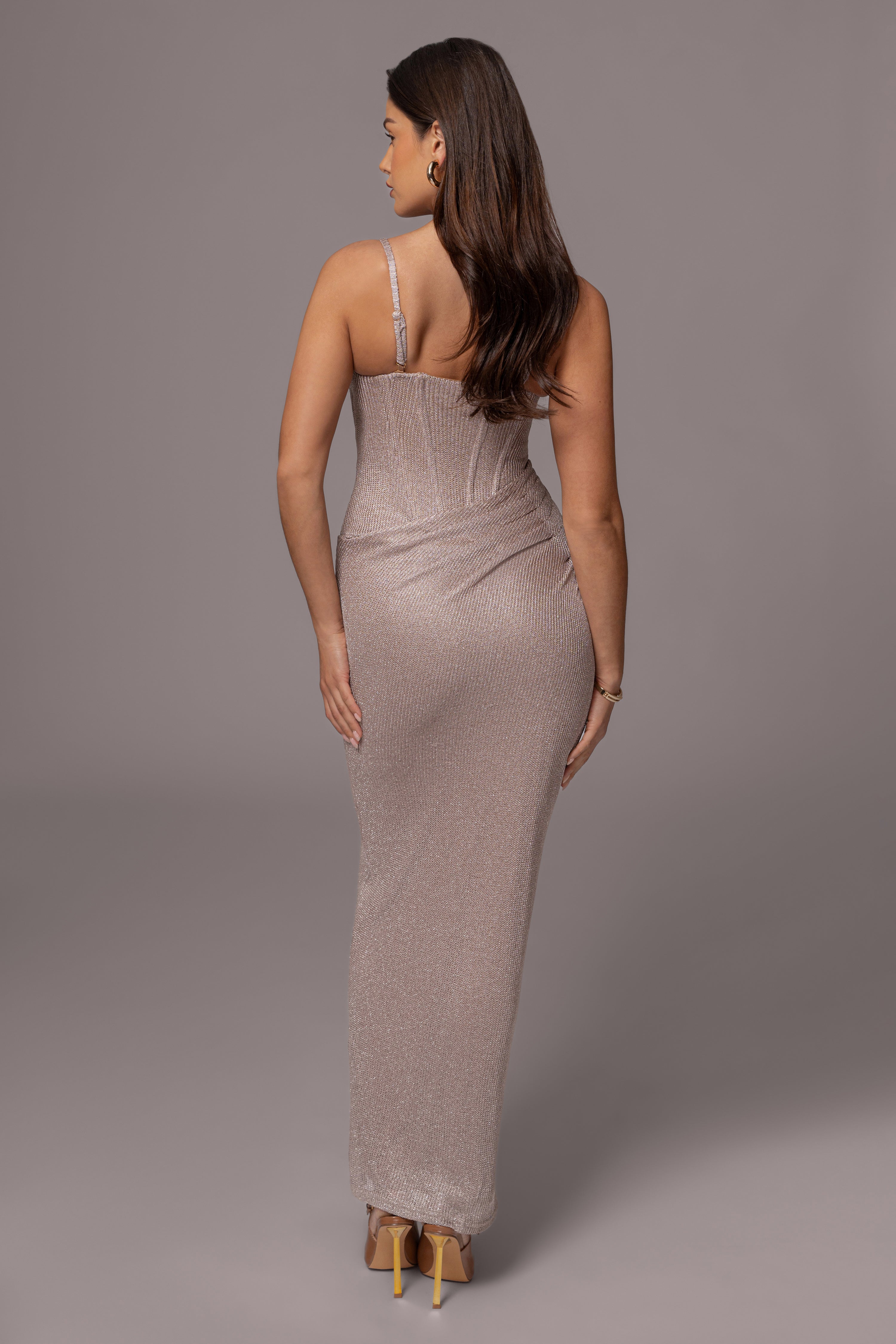 Beige Lush Life Maxi Dress - JLUXLABEL