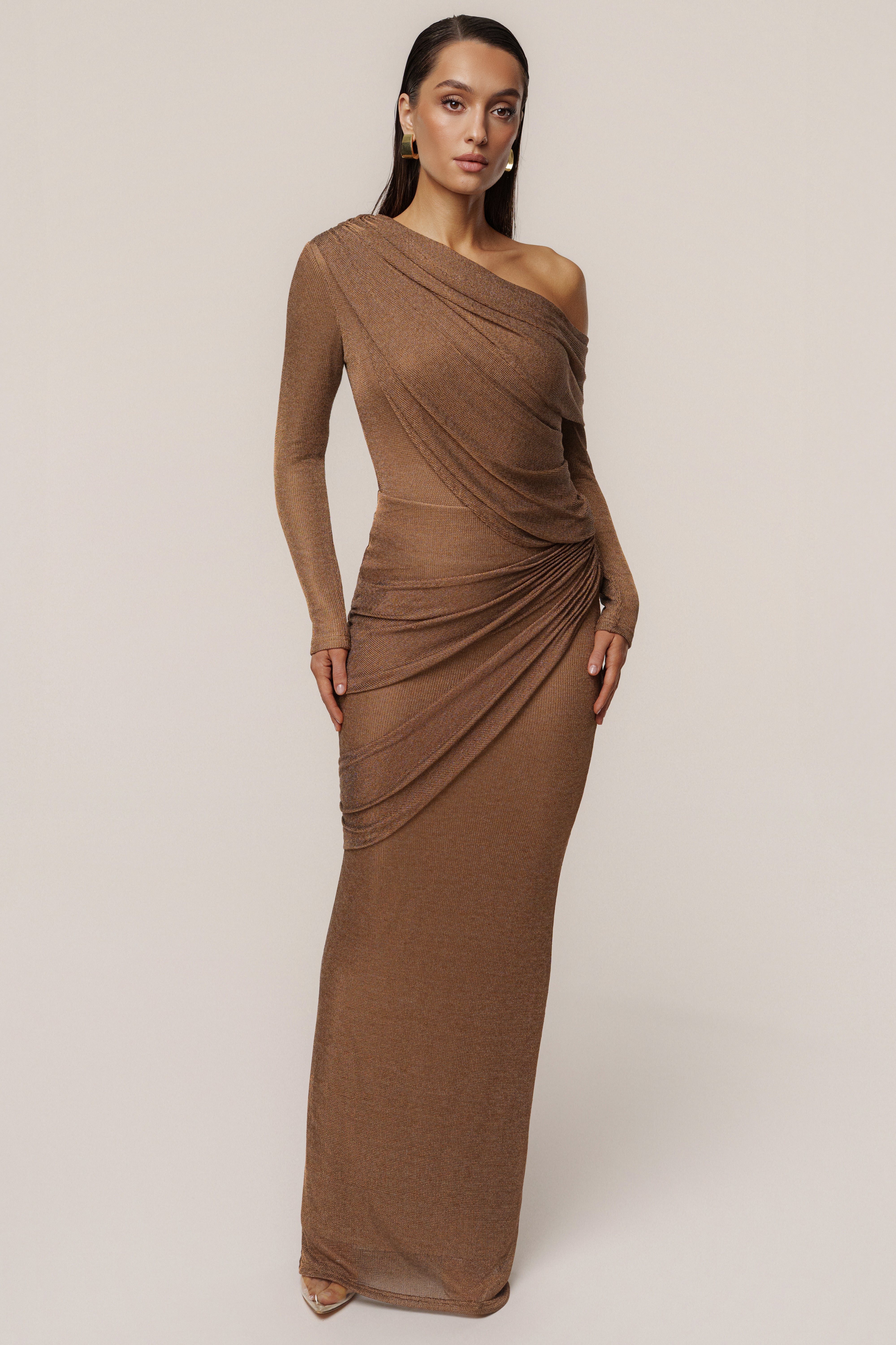 Bronze Opulent Metallic Bodysuit