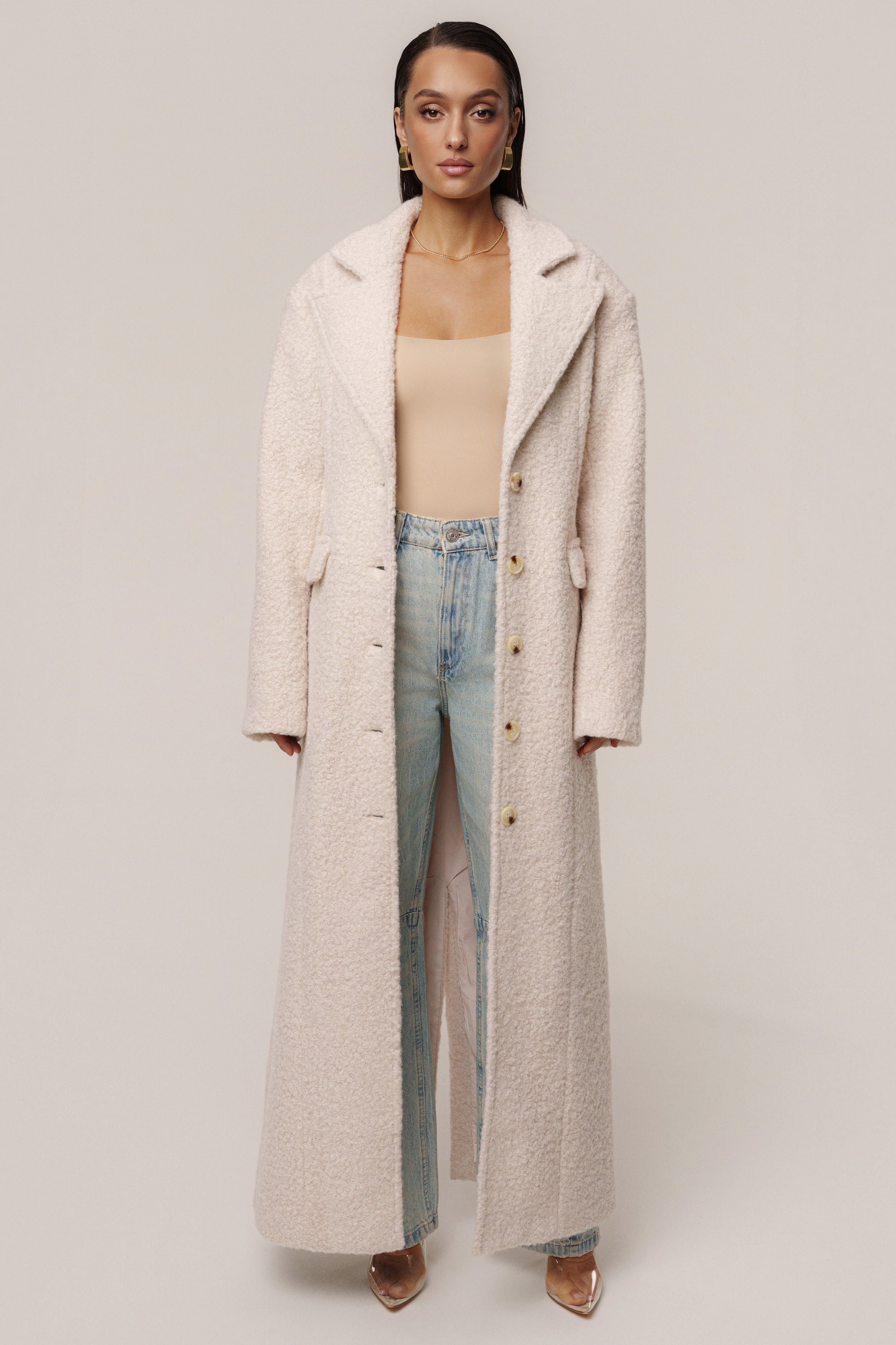 Ivory Midnight Check In Coat