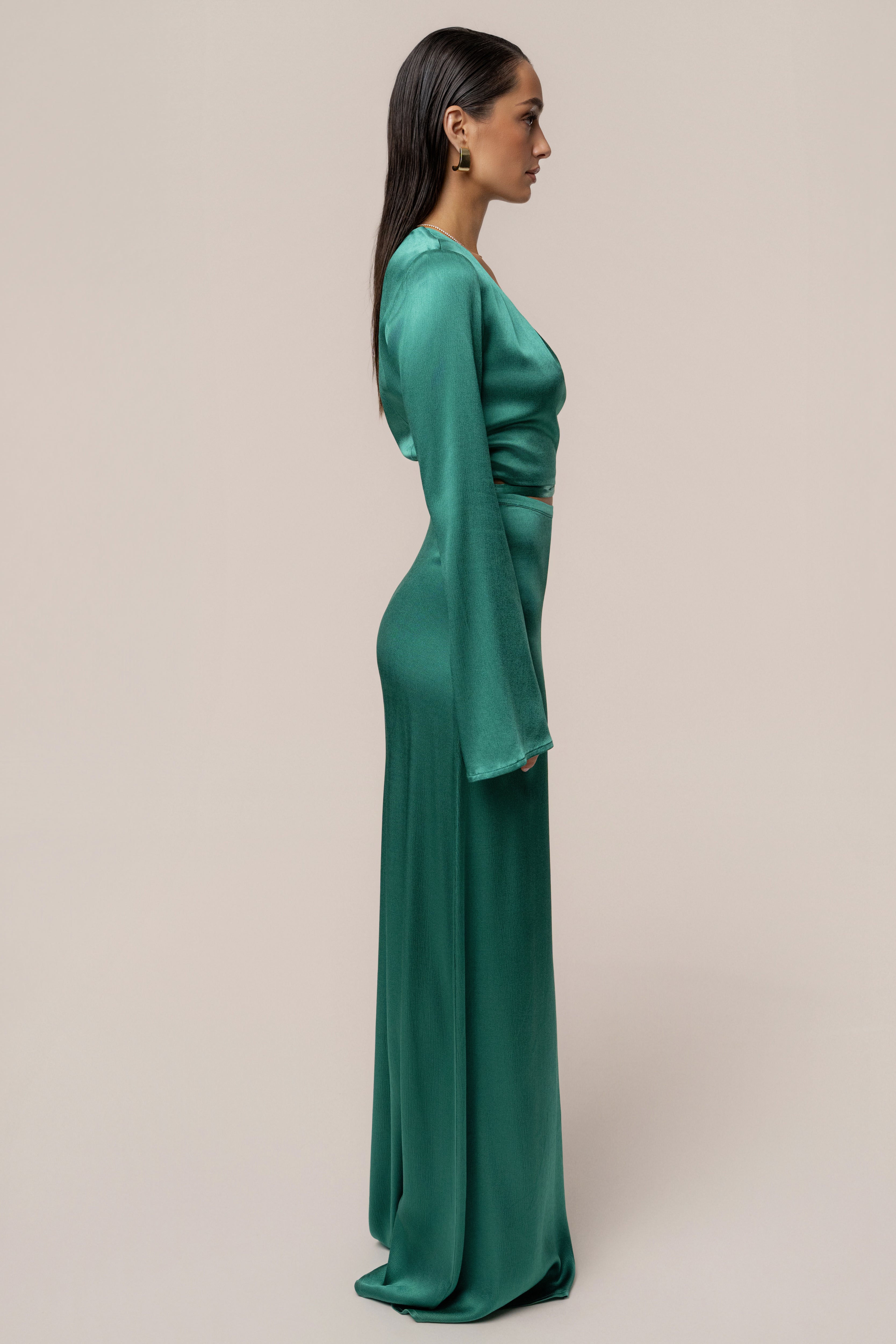 Green Golden Eve Skirt Set