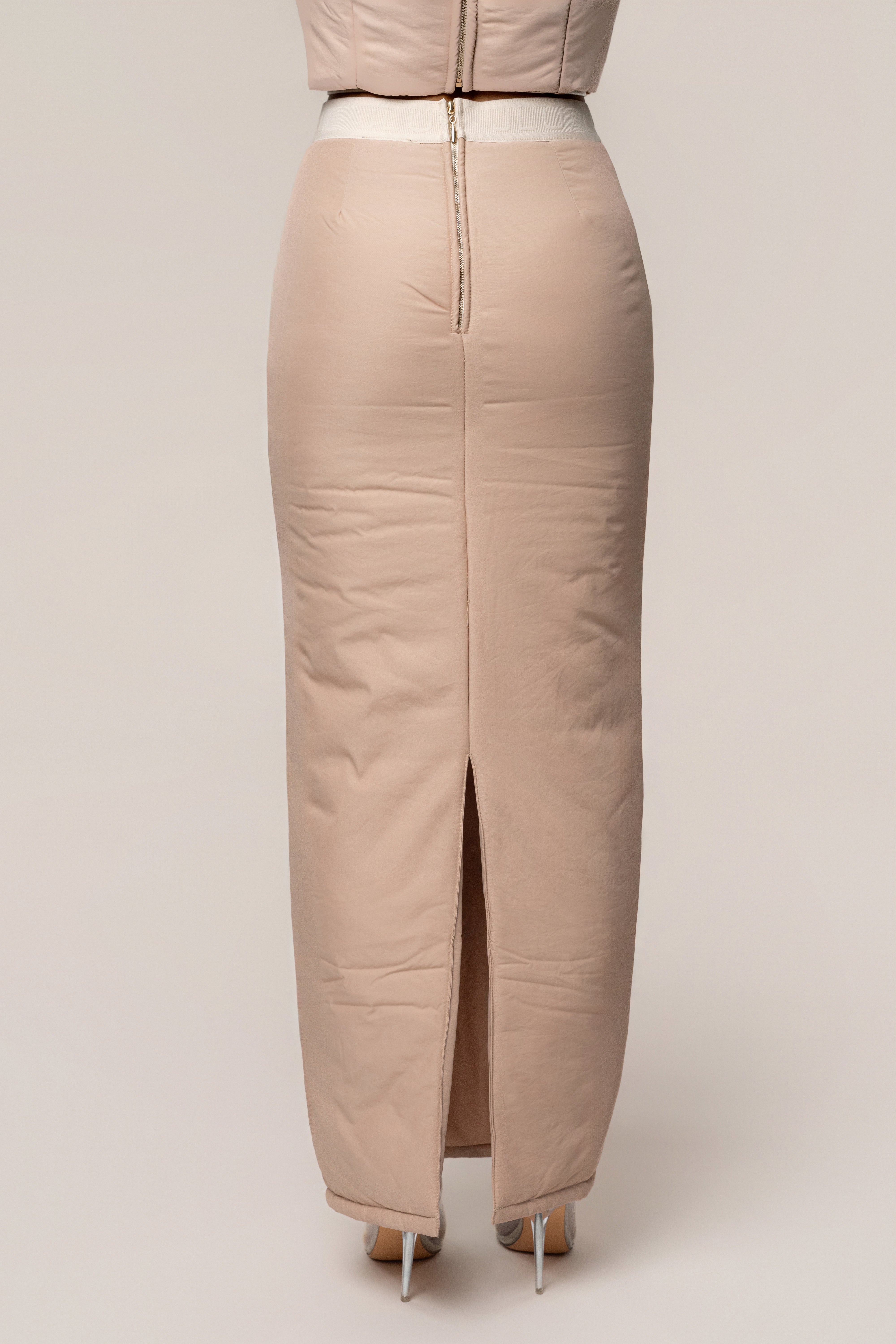 Beige Addyson Skirt Set - JLUXLABEL