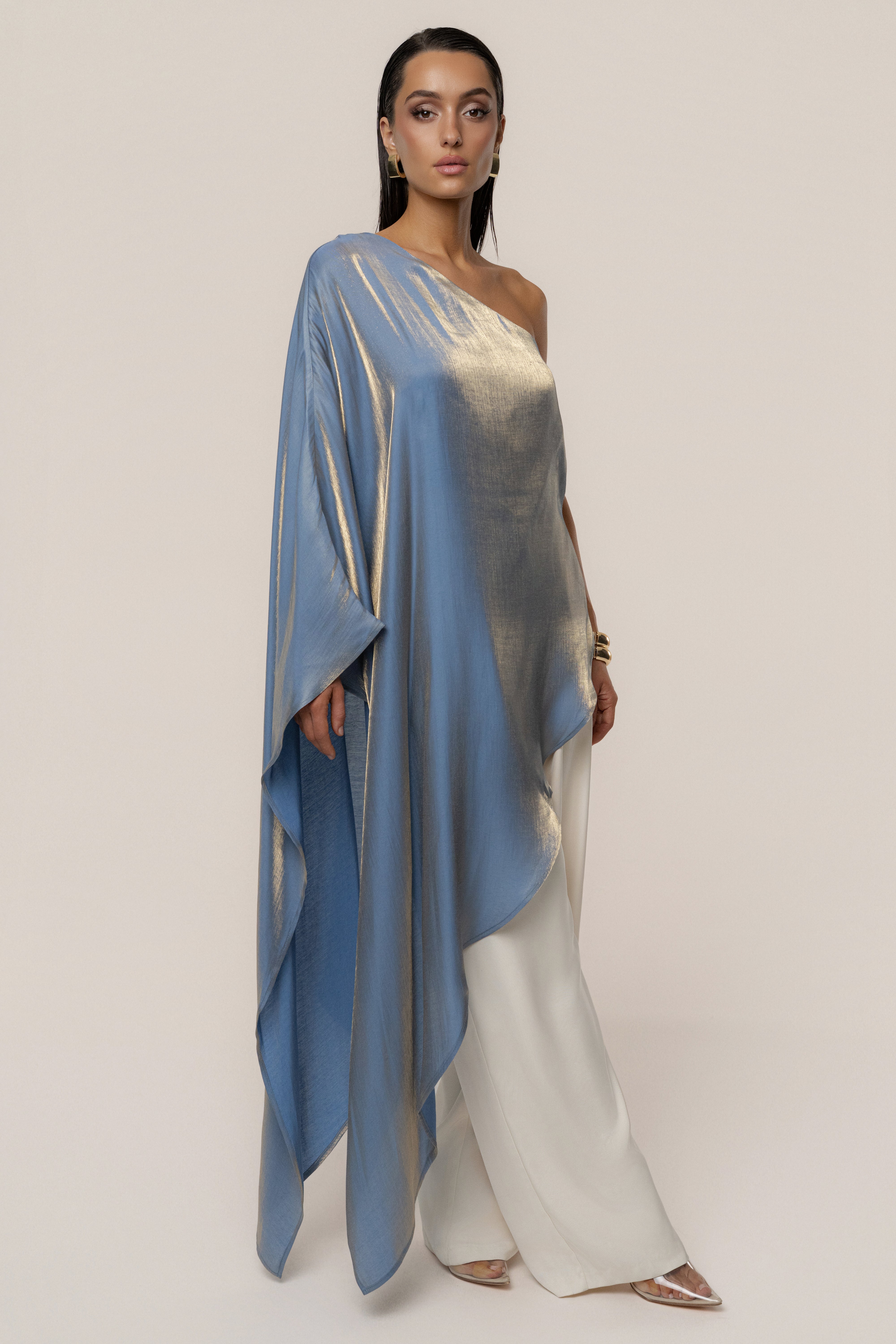 Blue Cher Iridescent Top