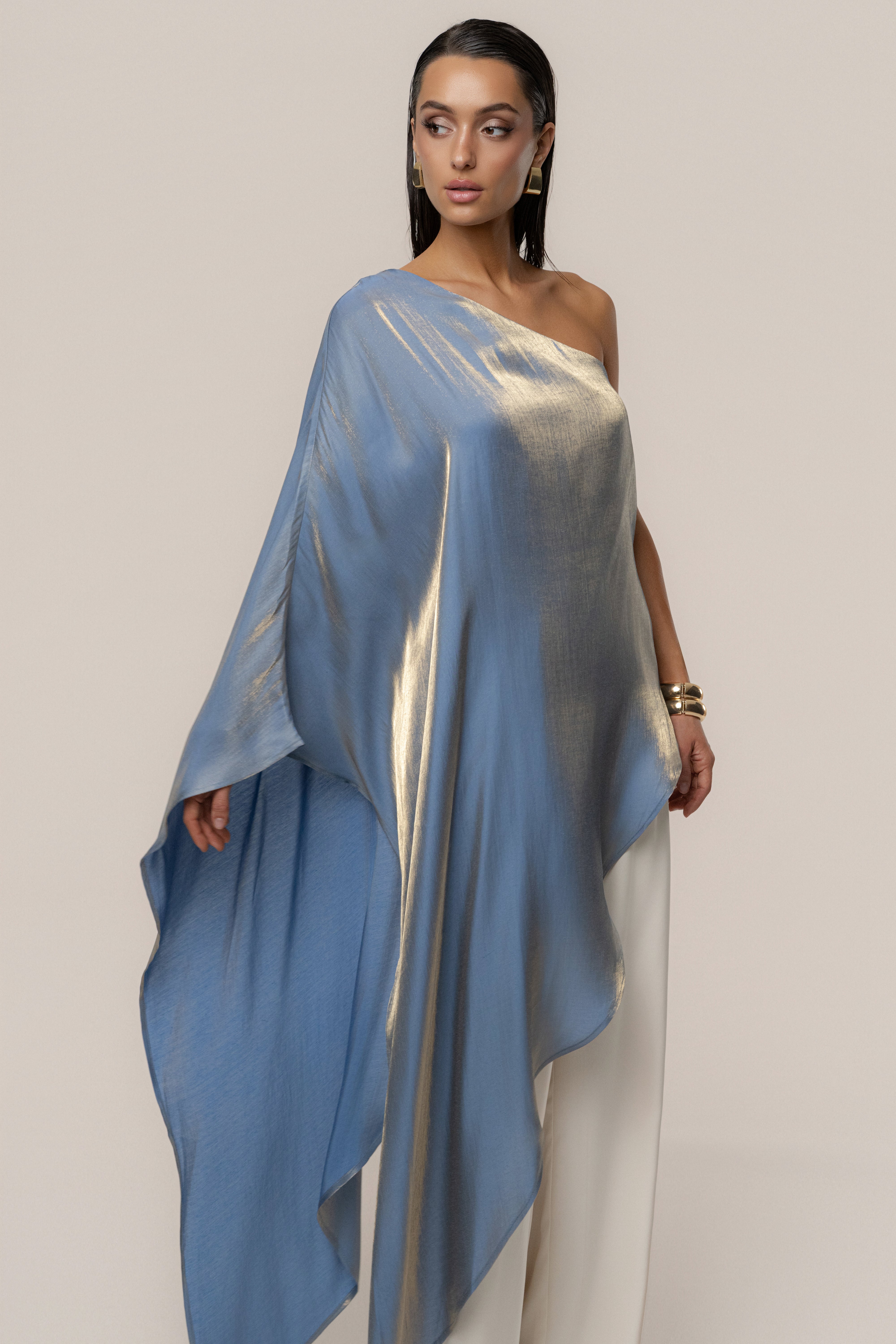 Blue Cher Iridescent Top