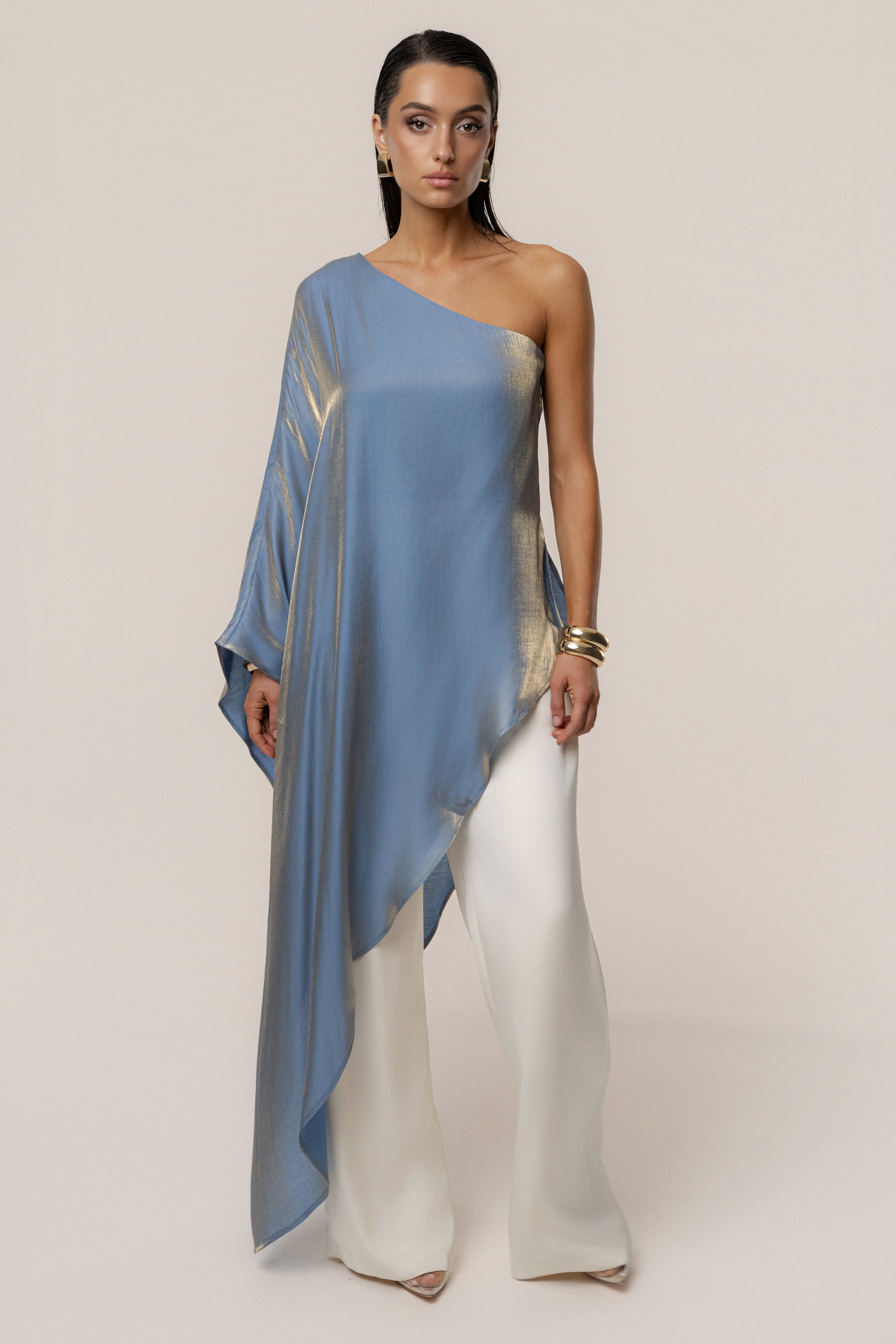 Blue Cher Iridescent Top