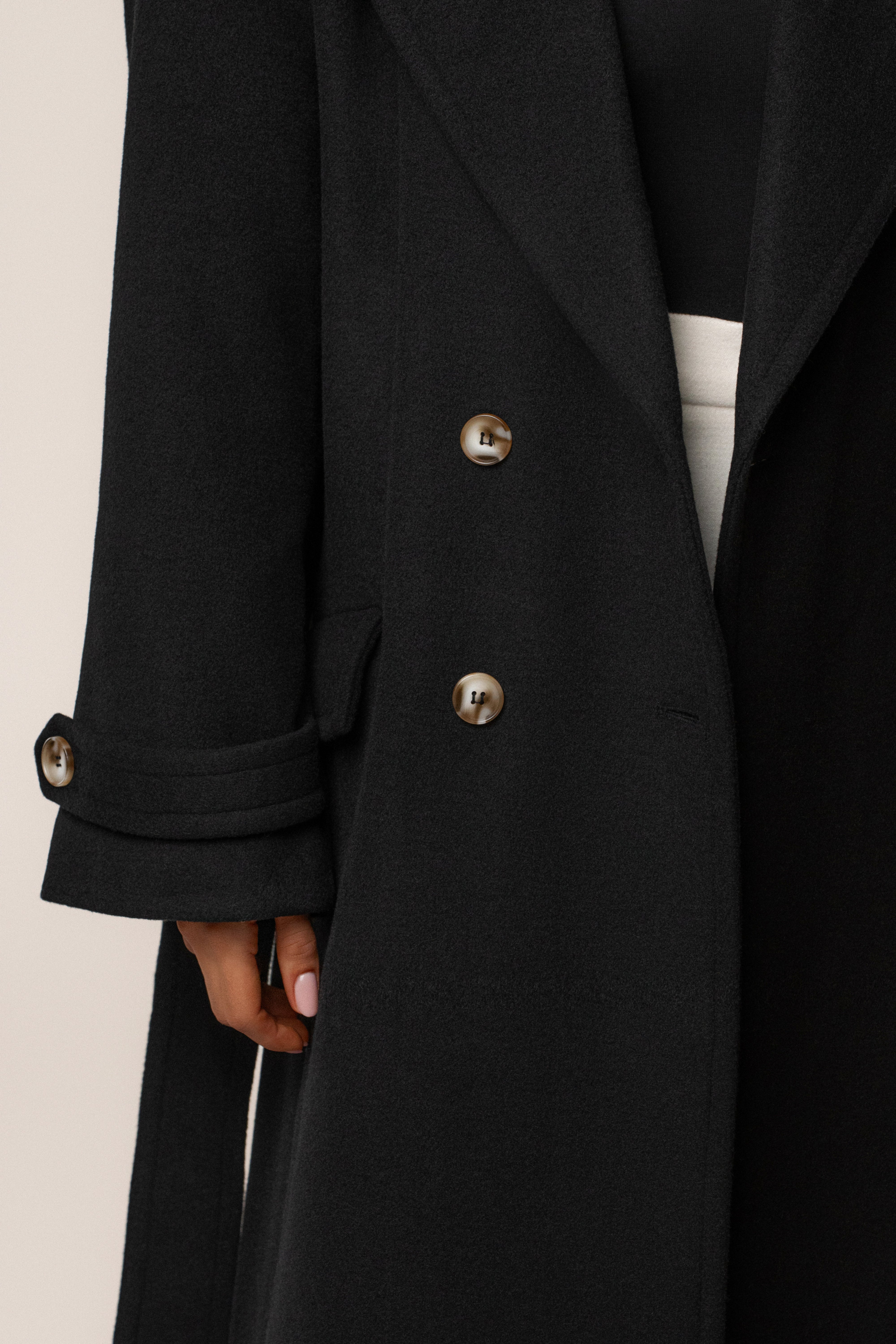 Black Empire Longline Coat - JLUXLABEL