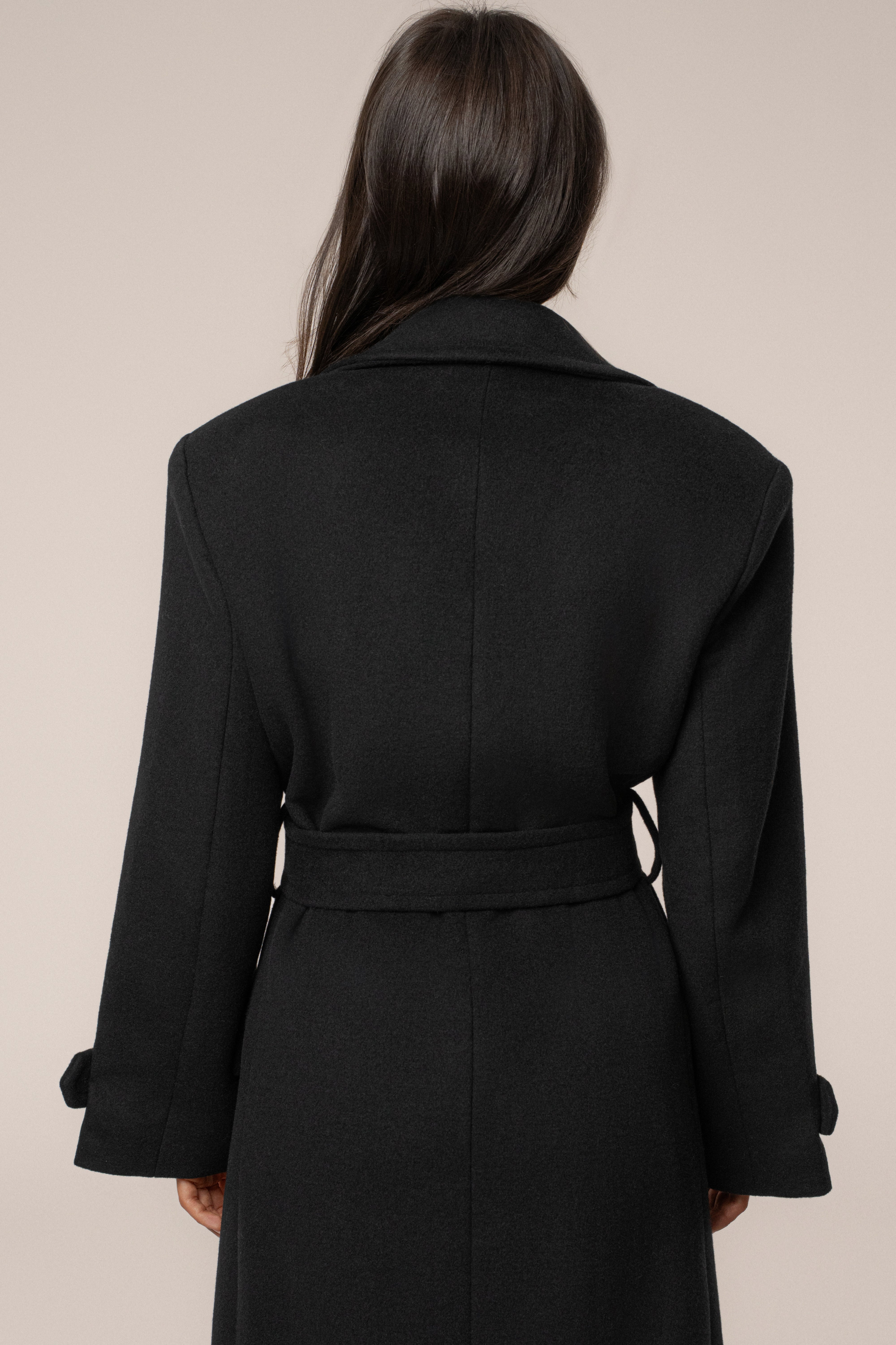 Black Empire Longline Coat - JLUXLABEL