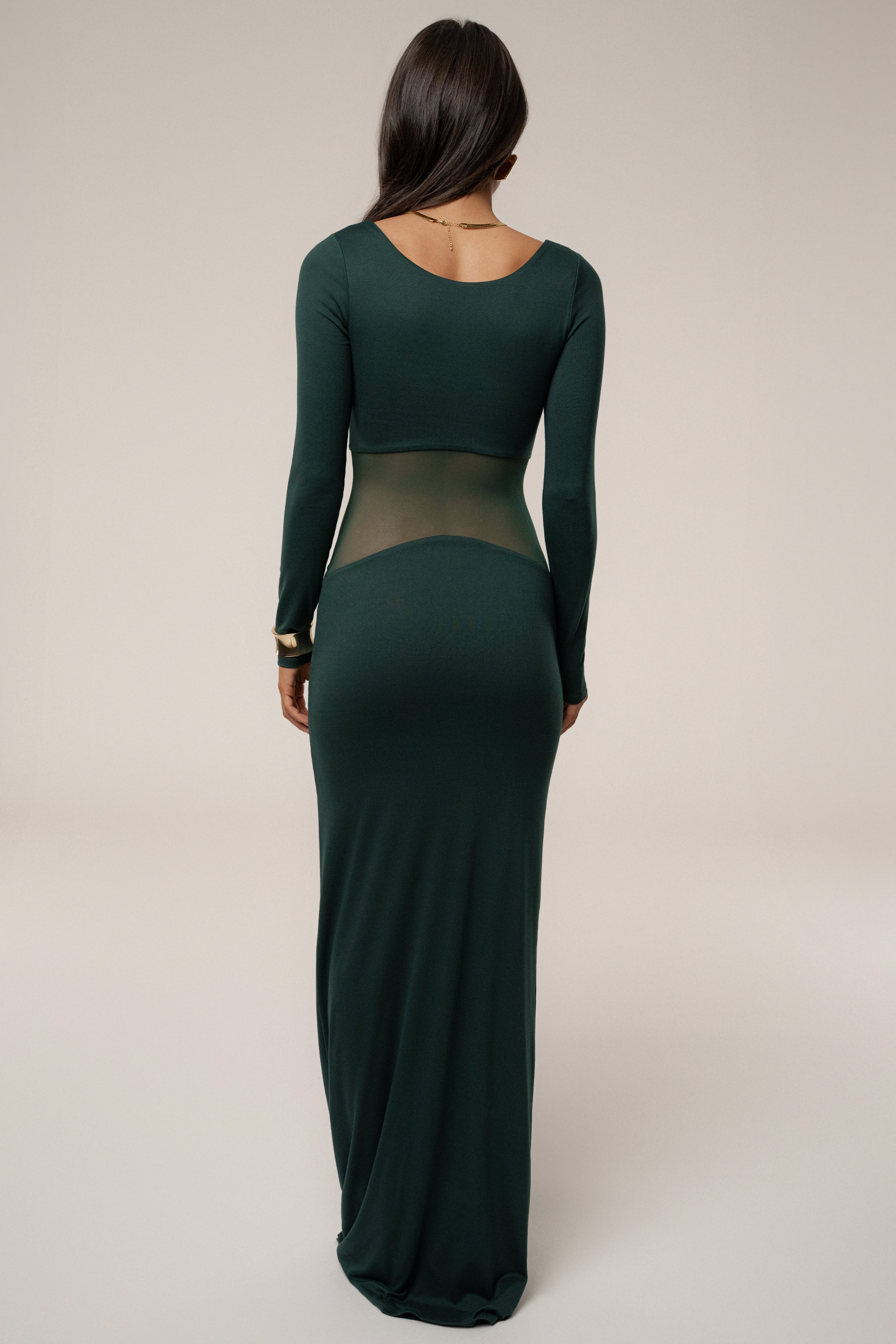 Emerald Glitz Hour Maxi Dress - JLUXLABEL