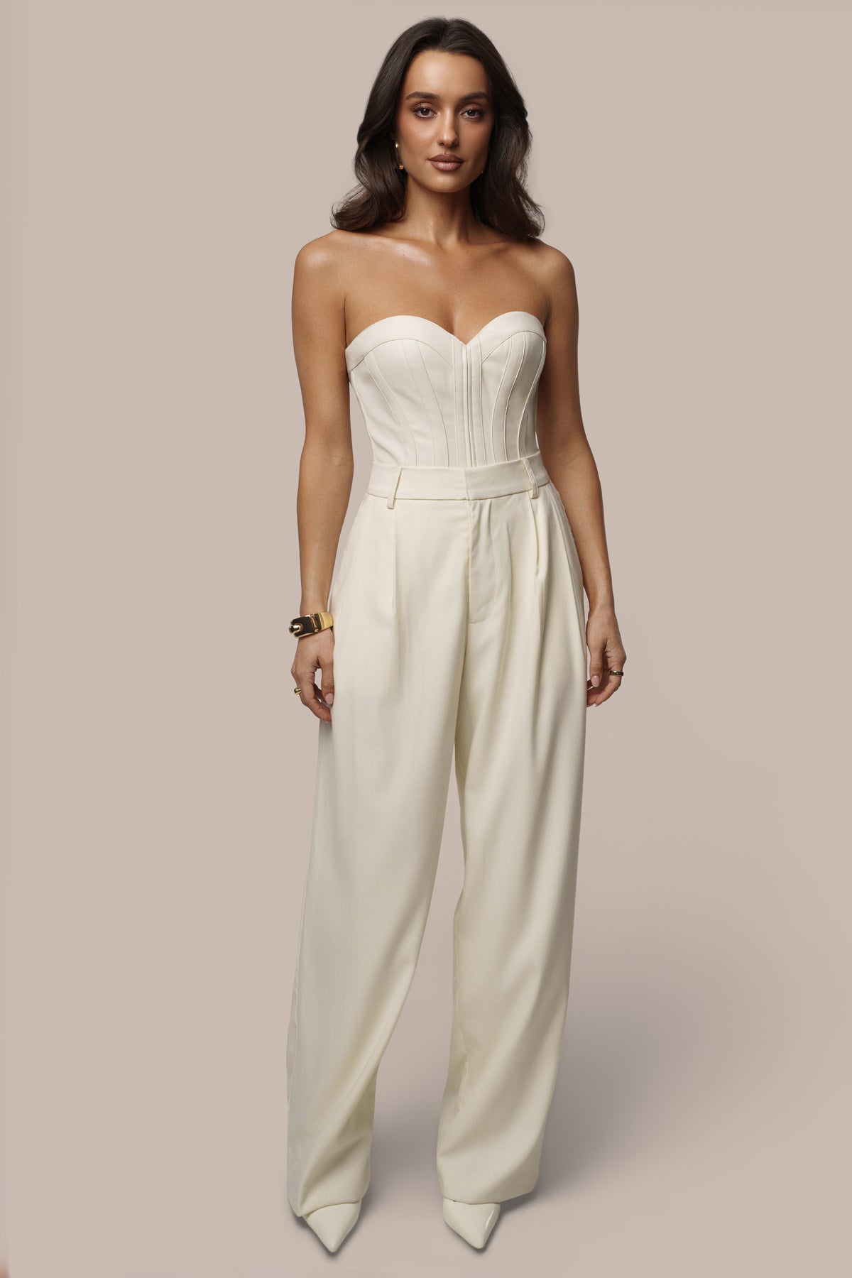 PRE-ORDER Cream Élan Corset Top