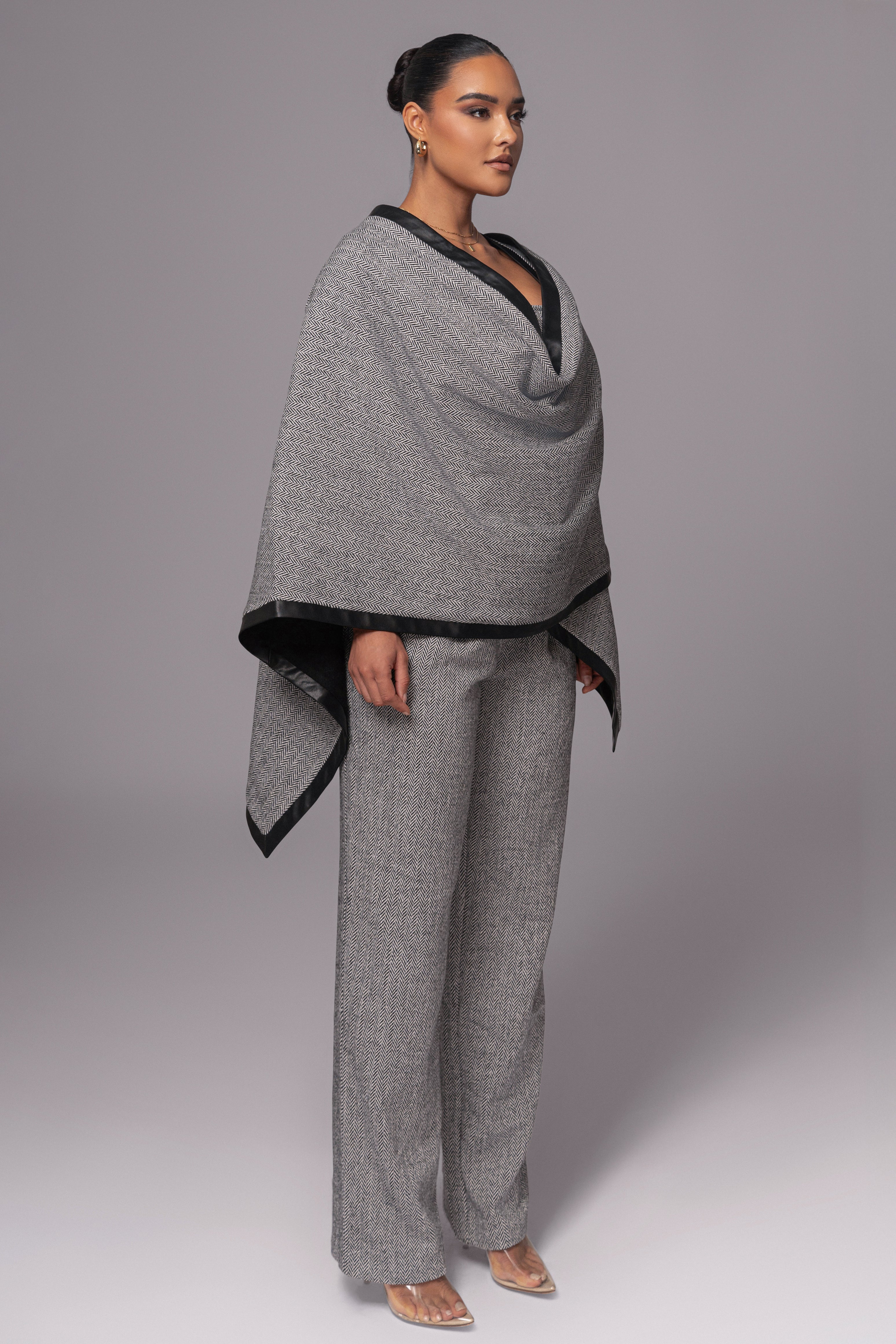 Herringbone Reversible Shawl - JLUXLABEL