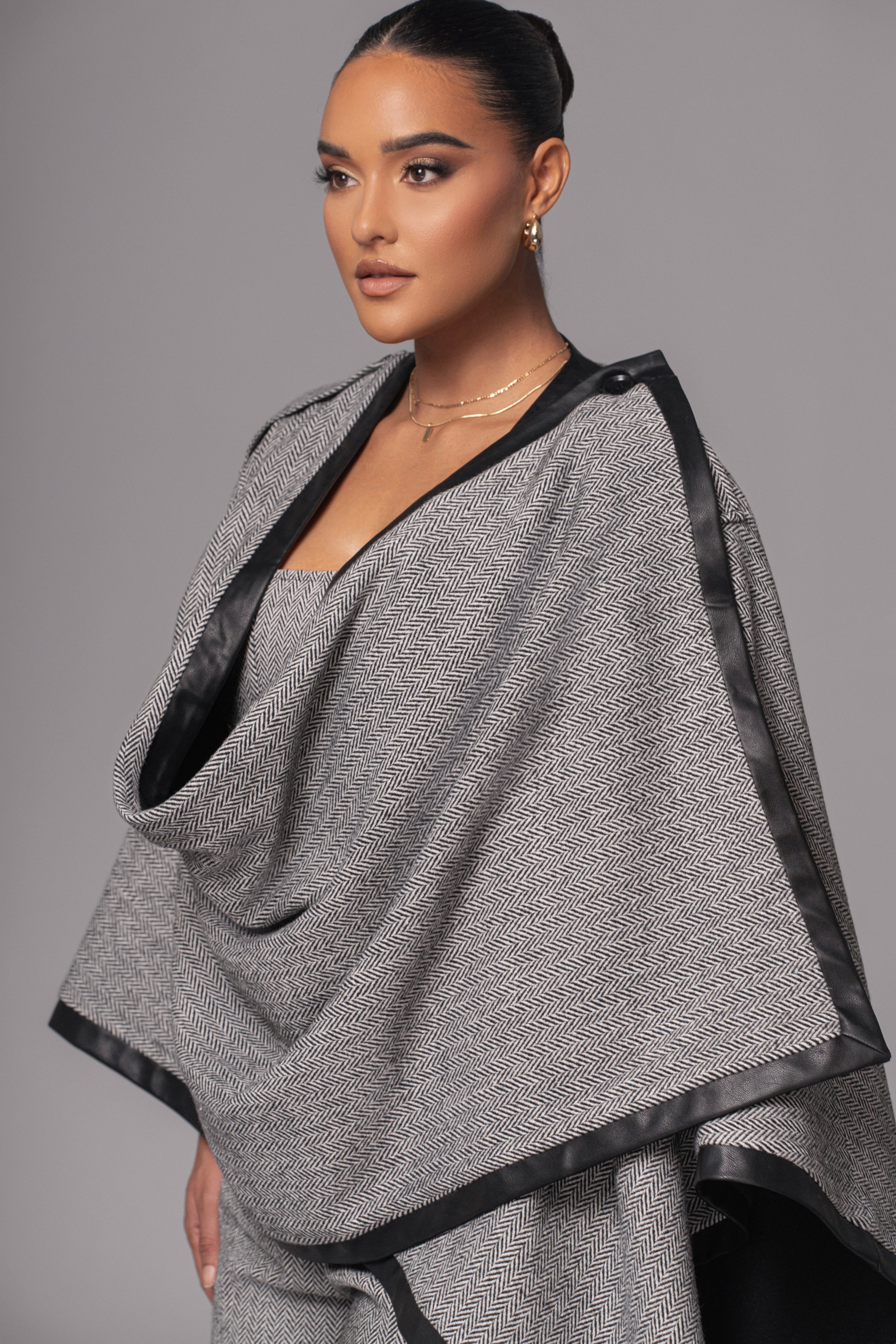Herringbone Reversible Shawl - JLUXLABEL