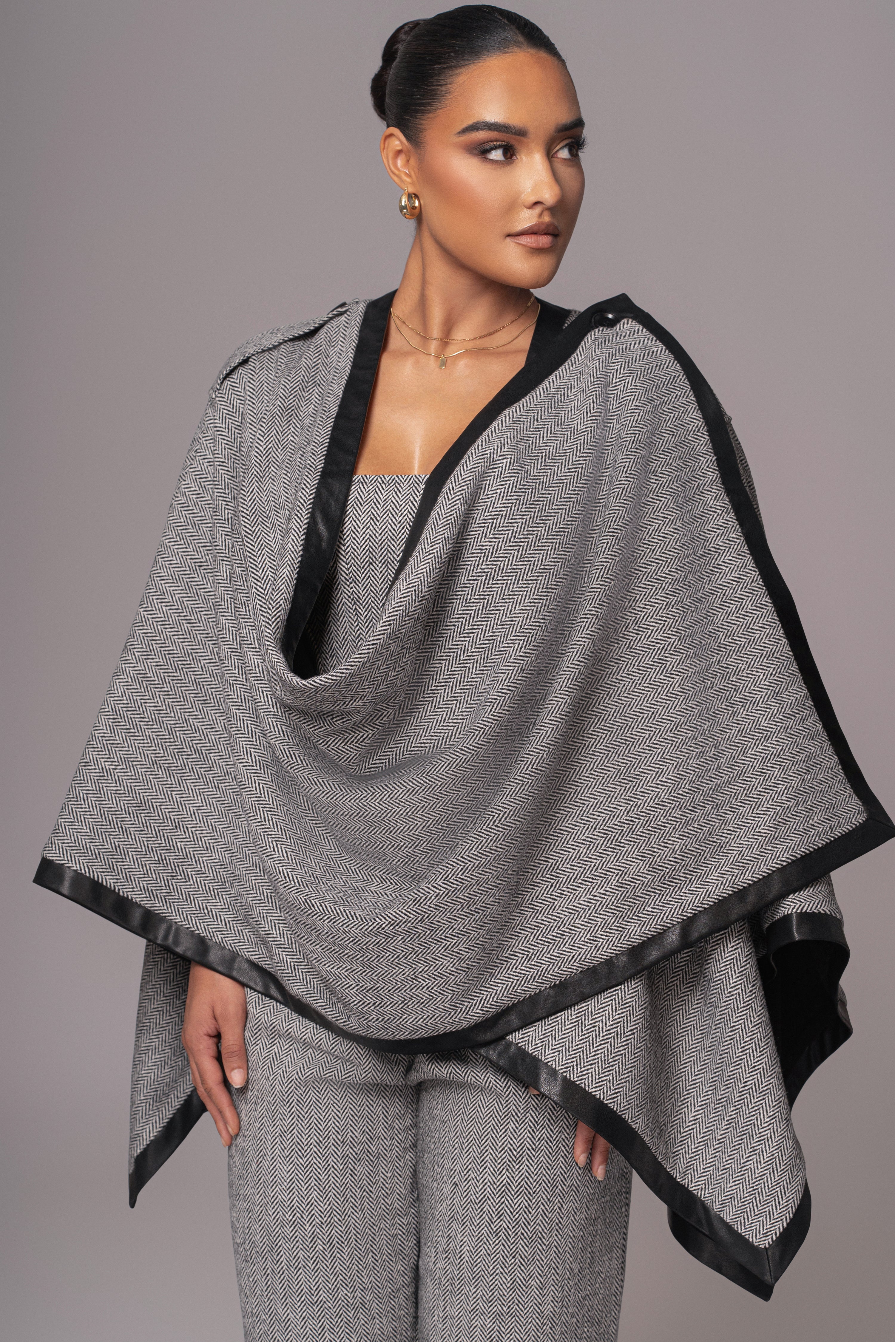 Herringbone Reversible Shawl - JLUXLABEL
