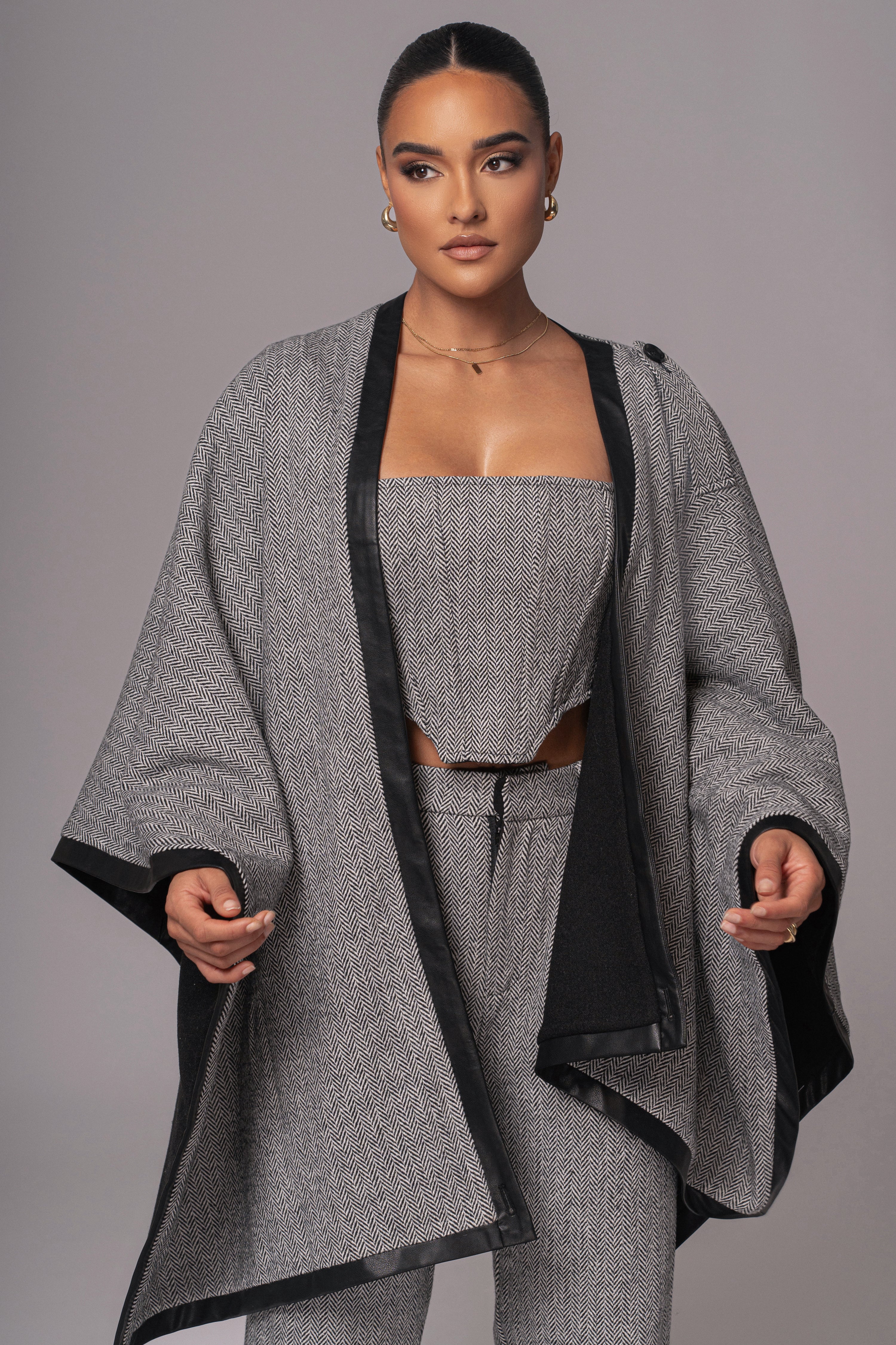 Herringbone Reversible Shawl - JLUXLABEL