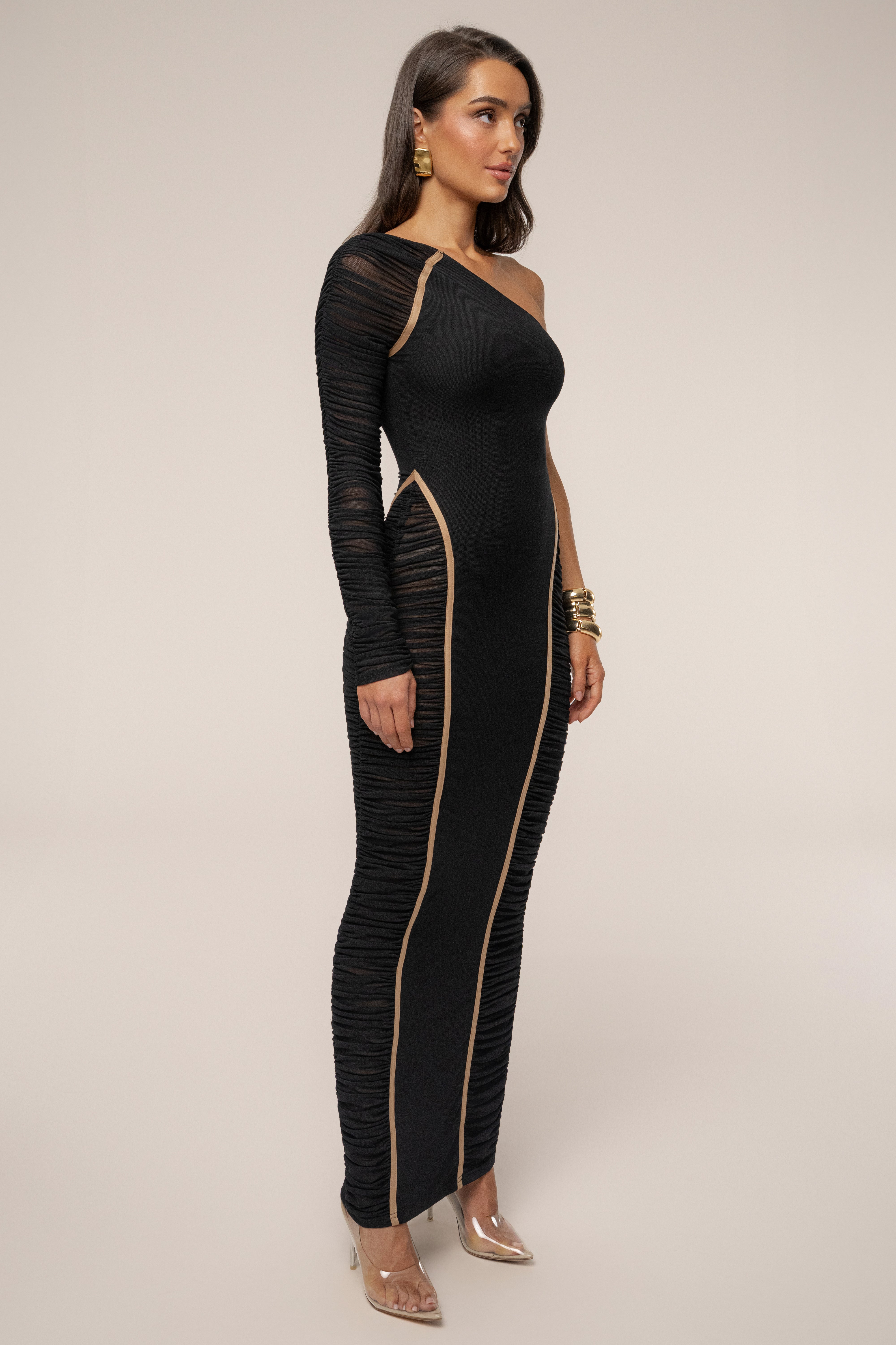 Black Rachel Maxi Dress - JLUXLABEL