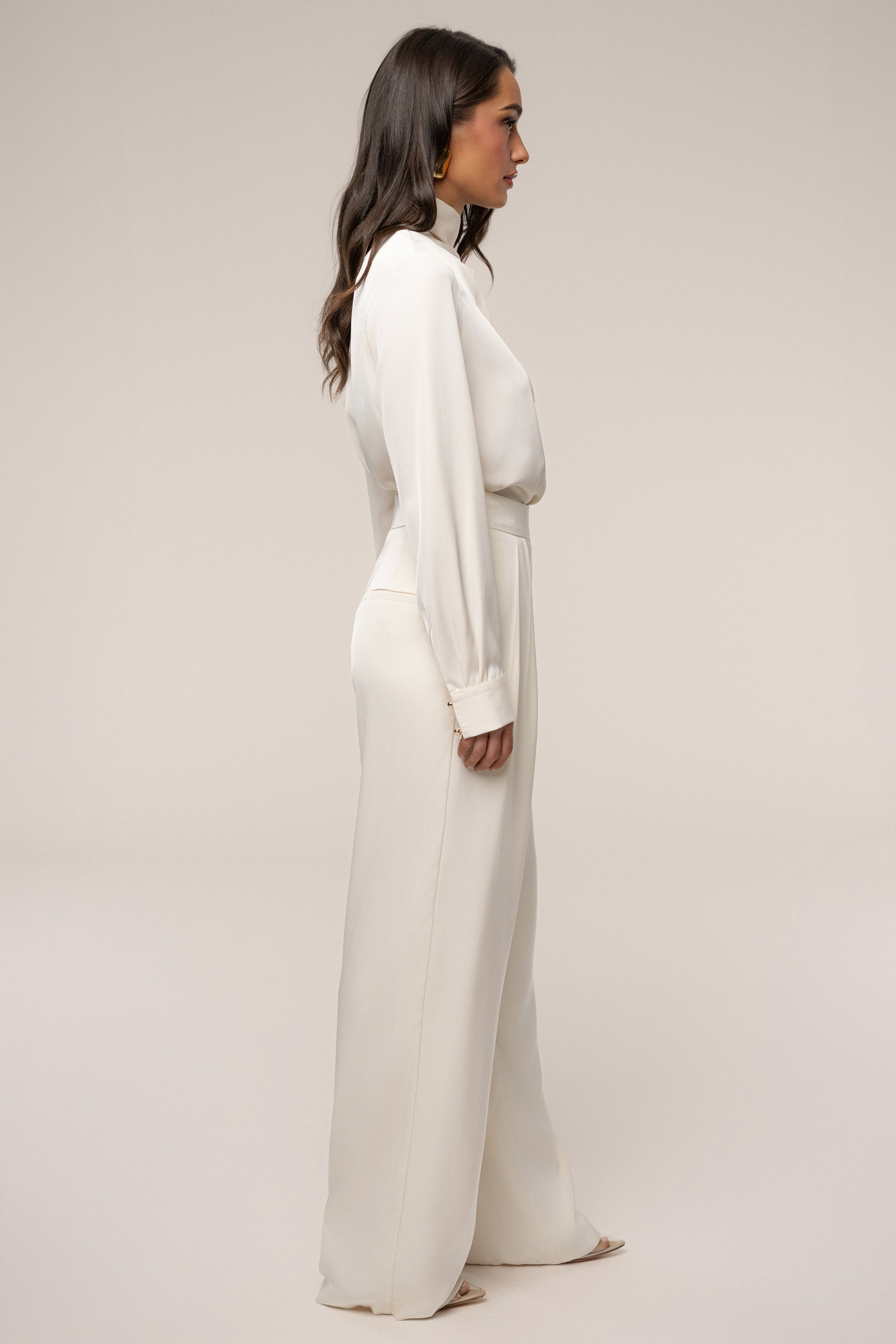 Buttercream Alexa Satin Blouse