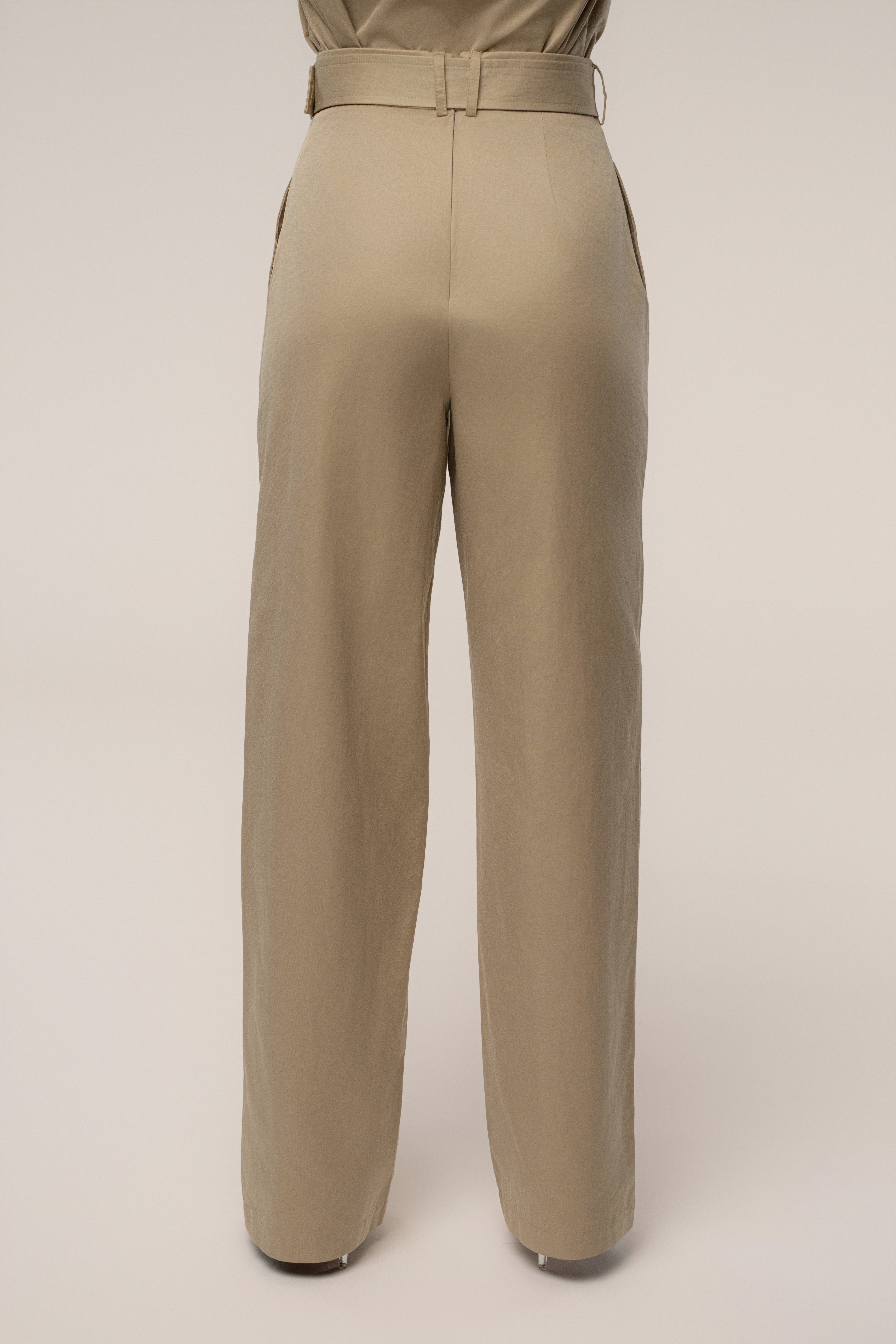 KhaKi Uncharted Belted Trouser