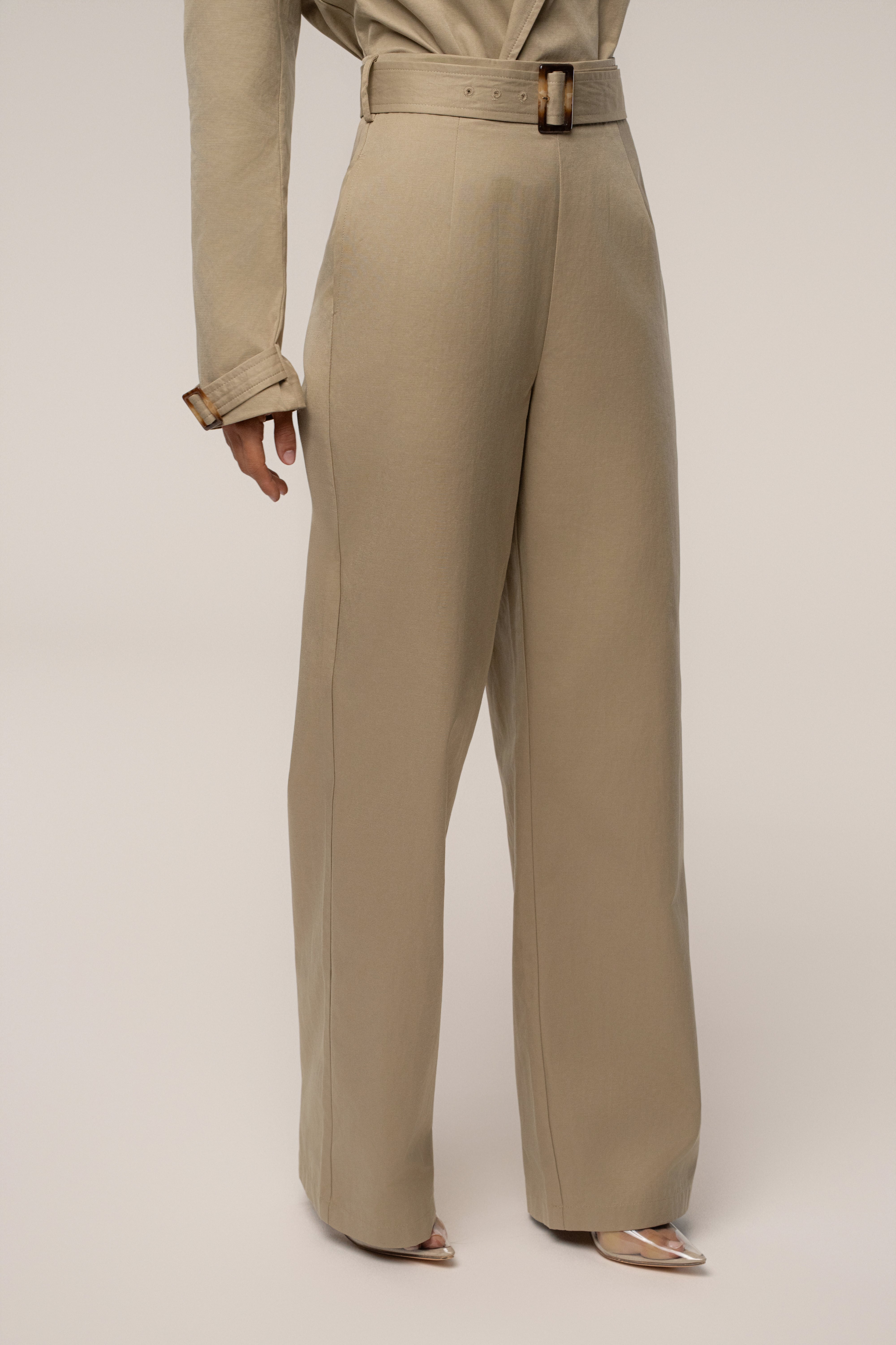 KhaKi Uncharted Belted Trouser