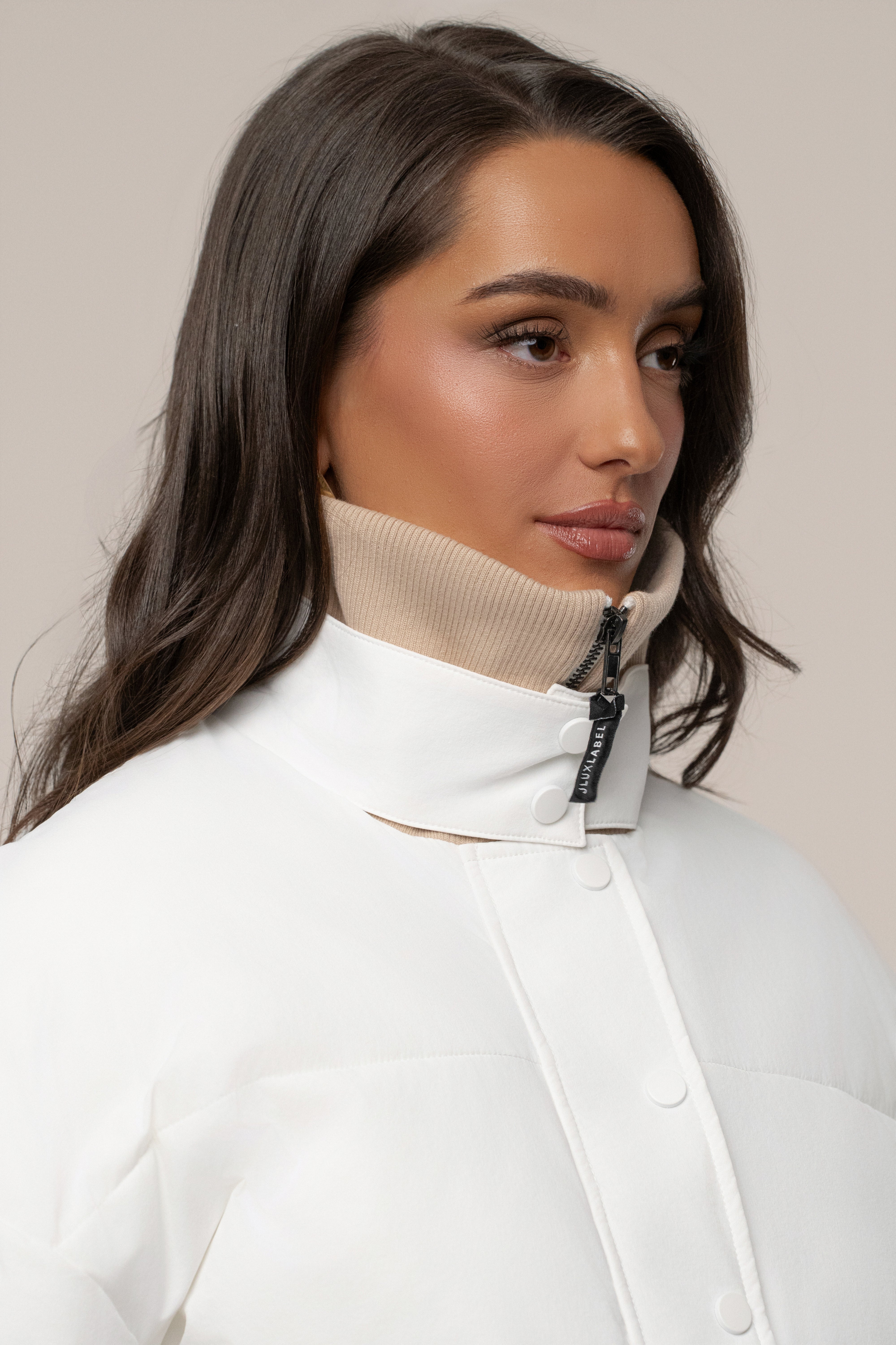 Veste côtelée blanche Stassie