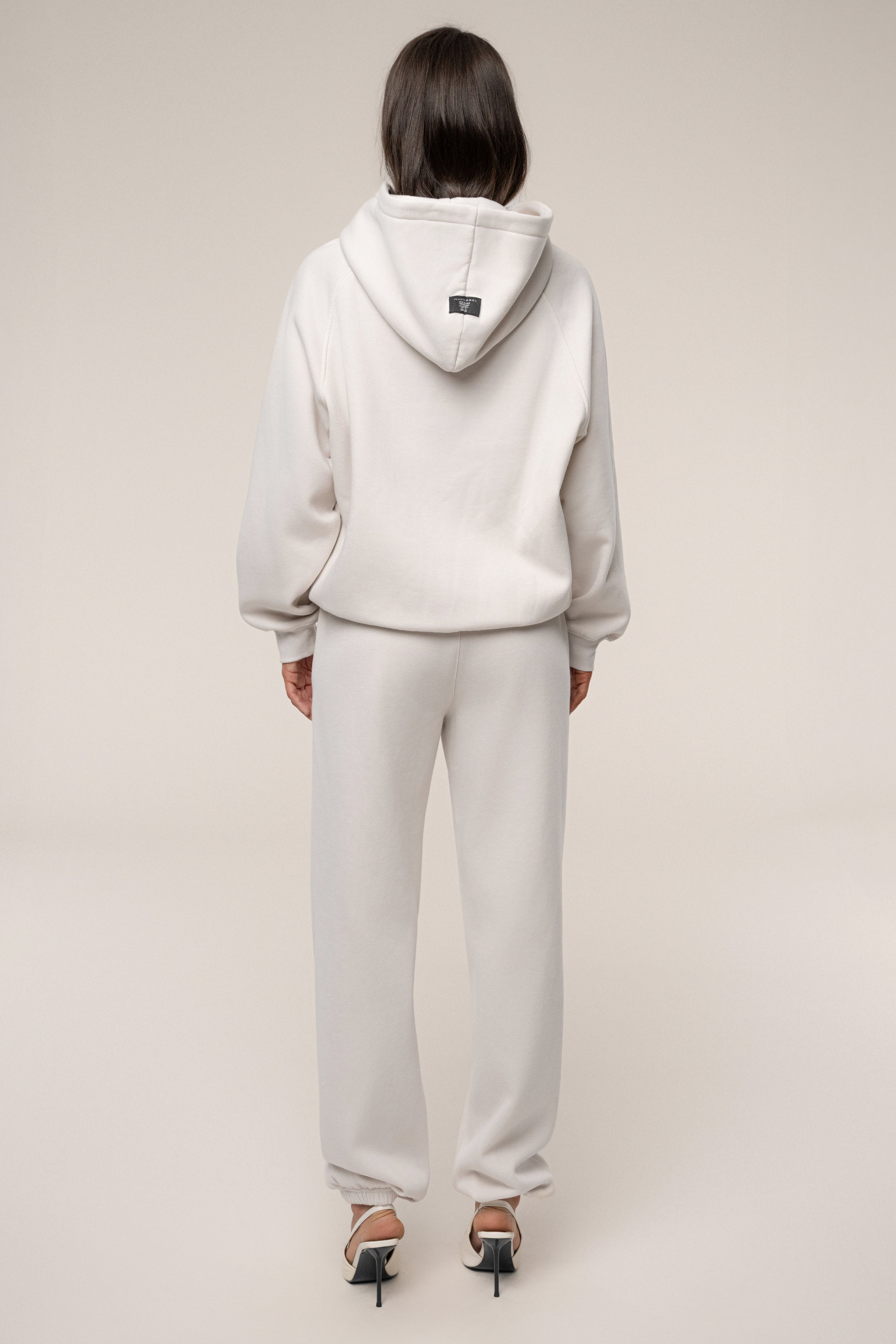 Bone JLUXLABEL Logo Pullover Hoodie