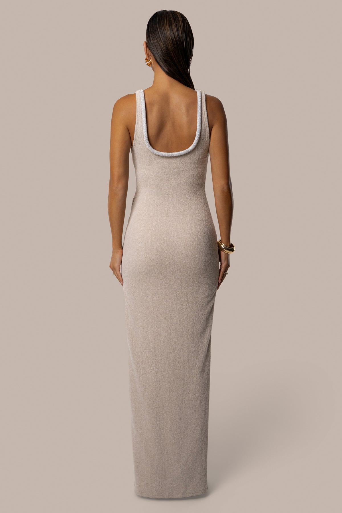 Stone Merlot Nights Maxi Dress