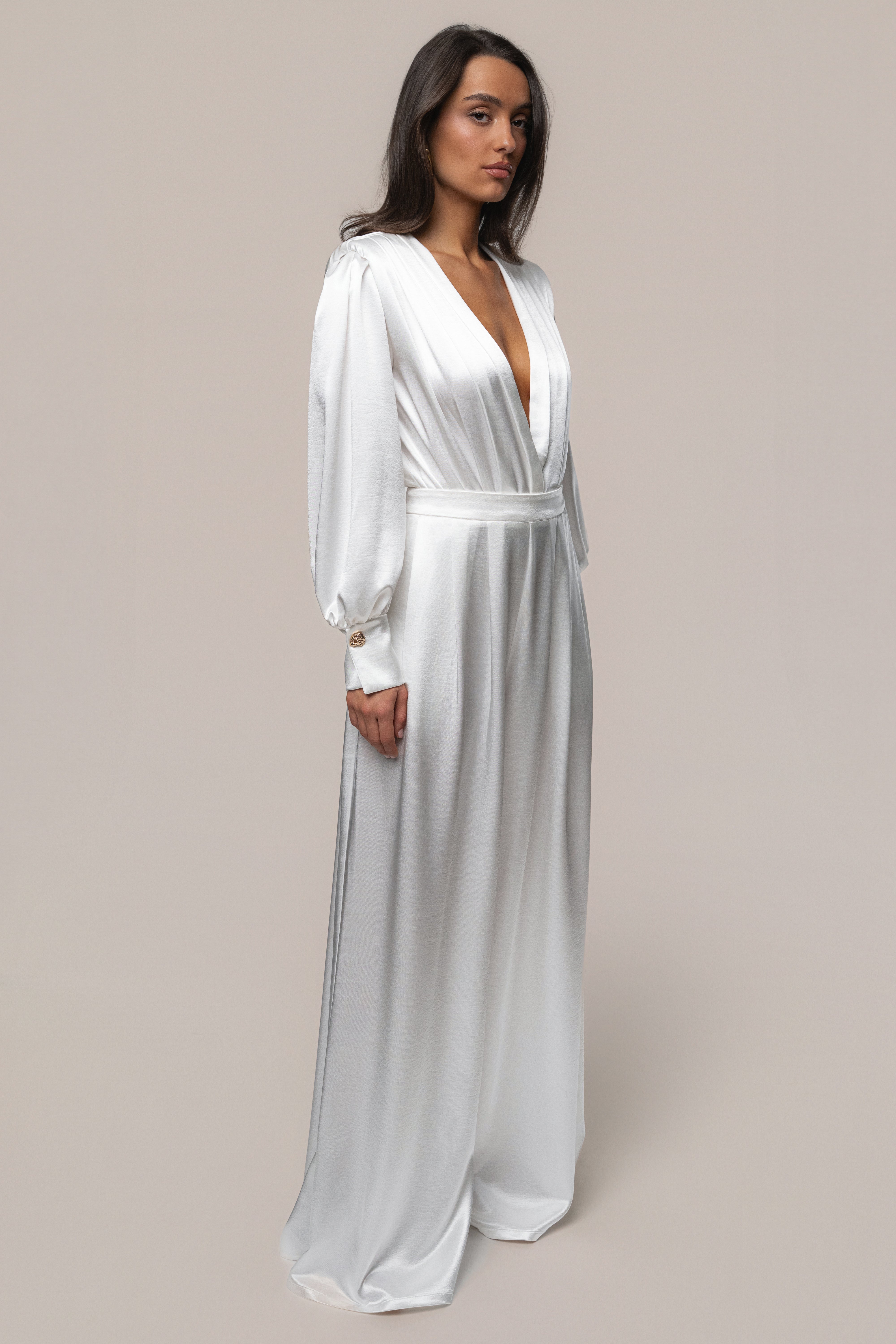 White Satin Radiance Bodysuit