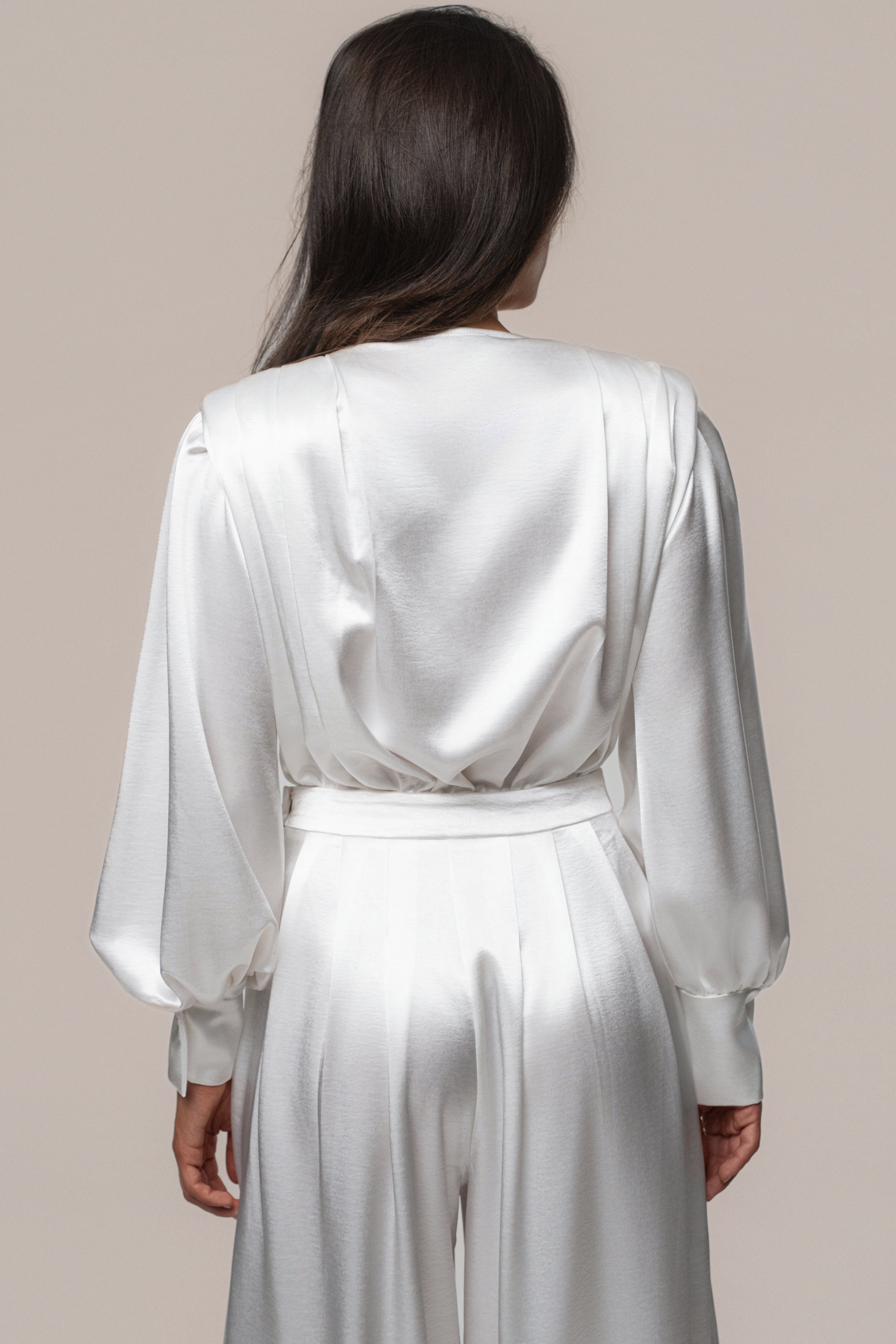 White Satin Radiance Bodysuit