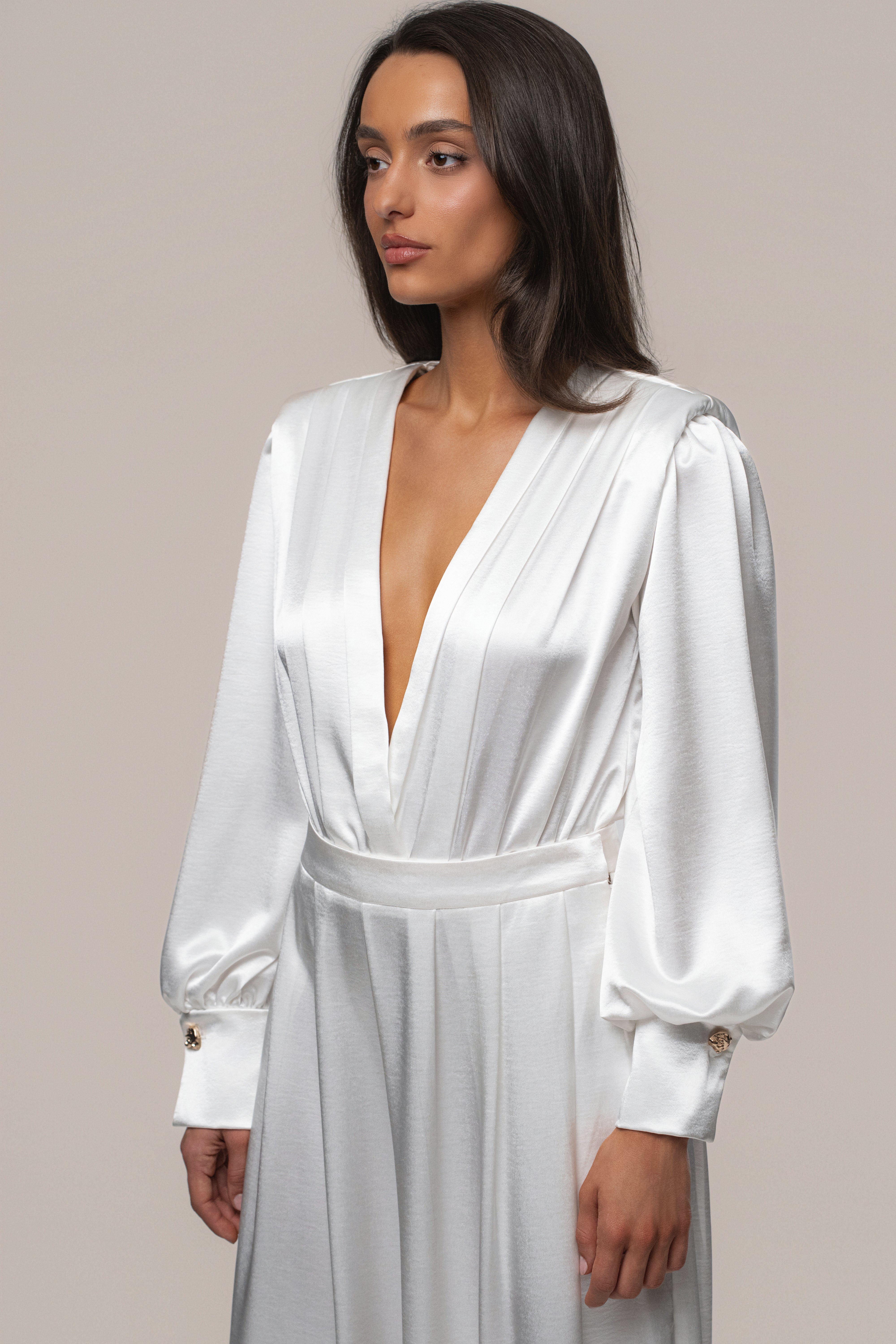 White Satin Radiance Bodysuit