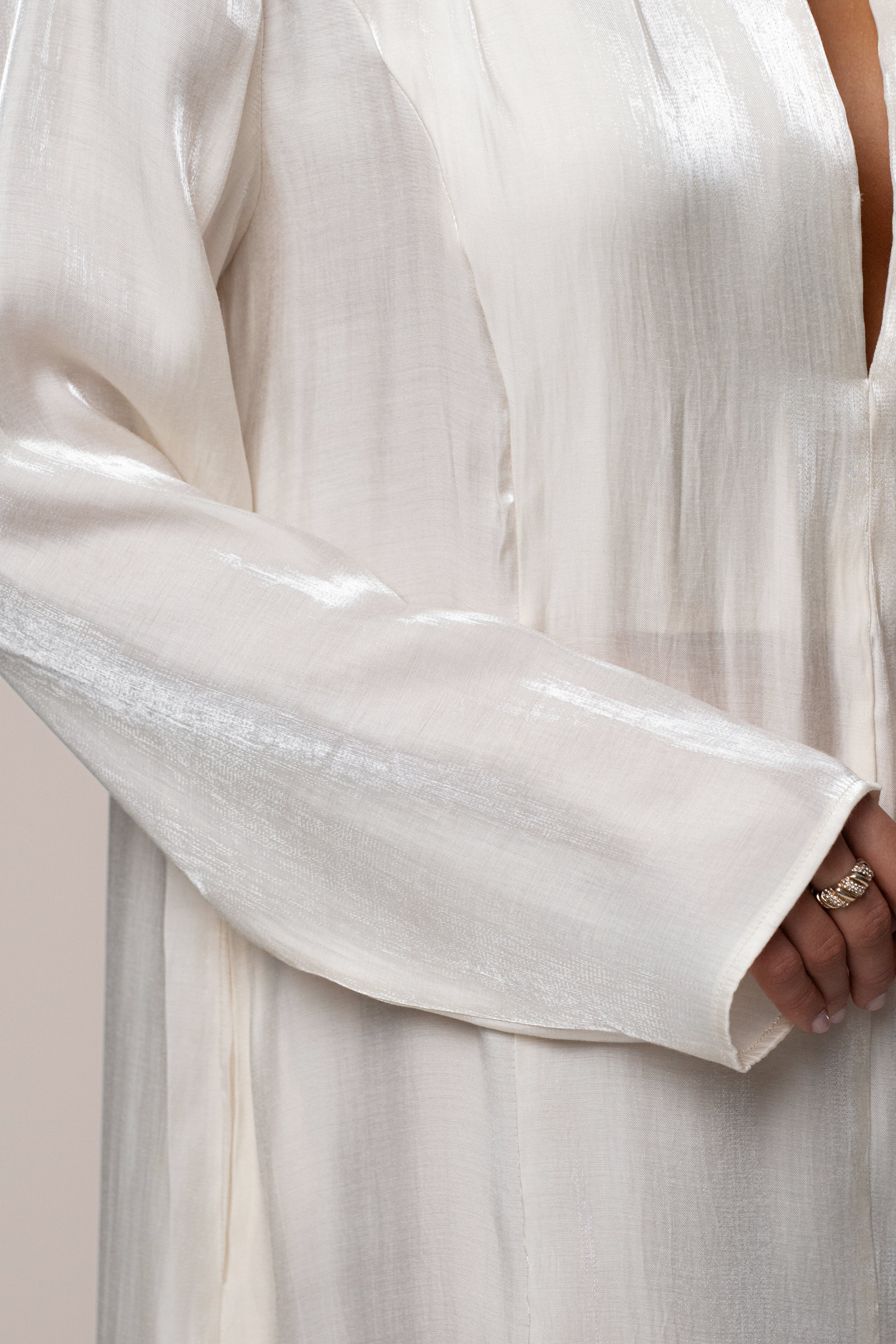 Ivory Evergreen Nights Maxi Dress