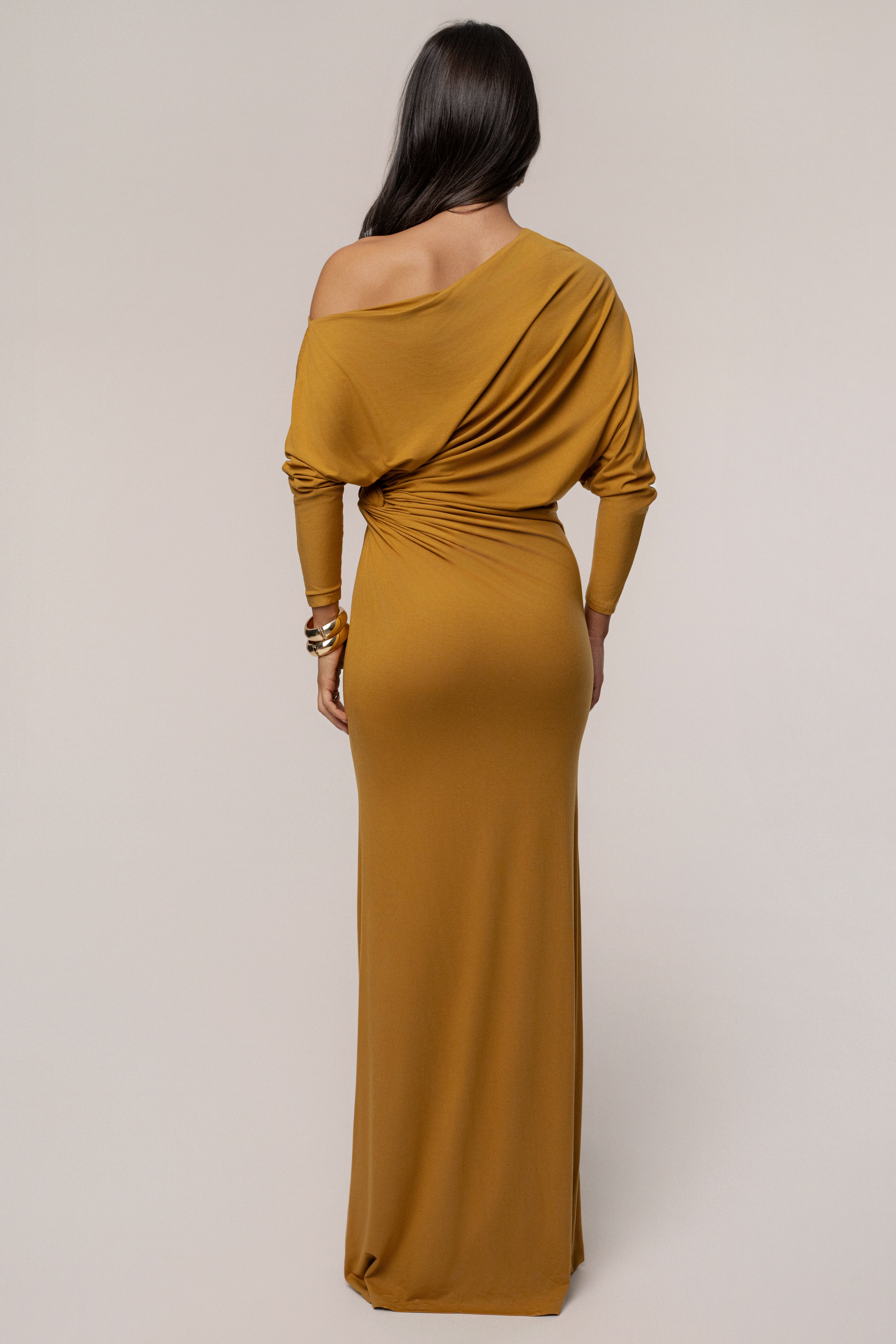 Mustard Eternal Obsession Maxi Dress
