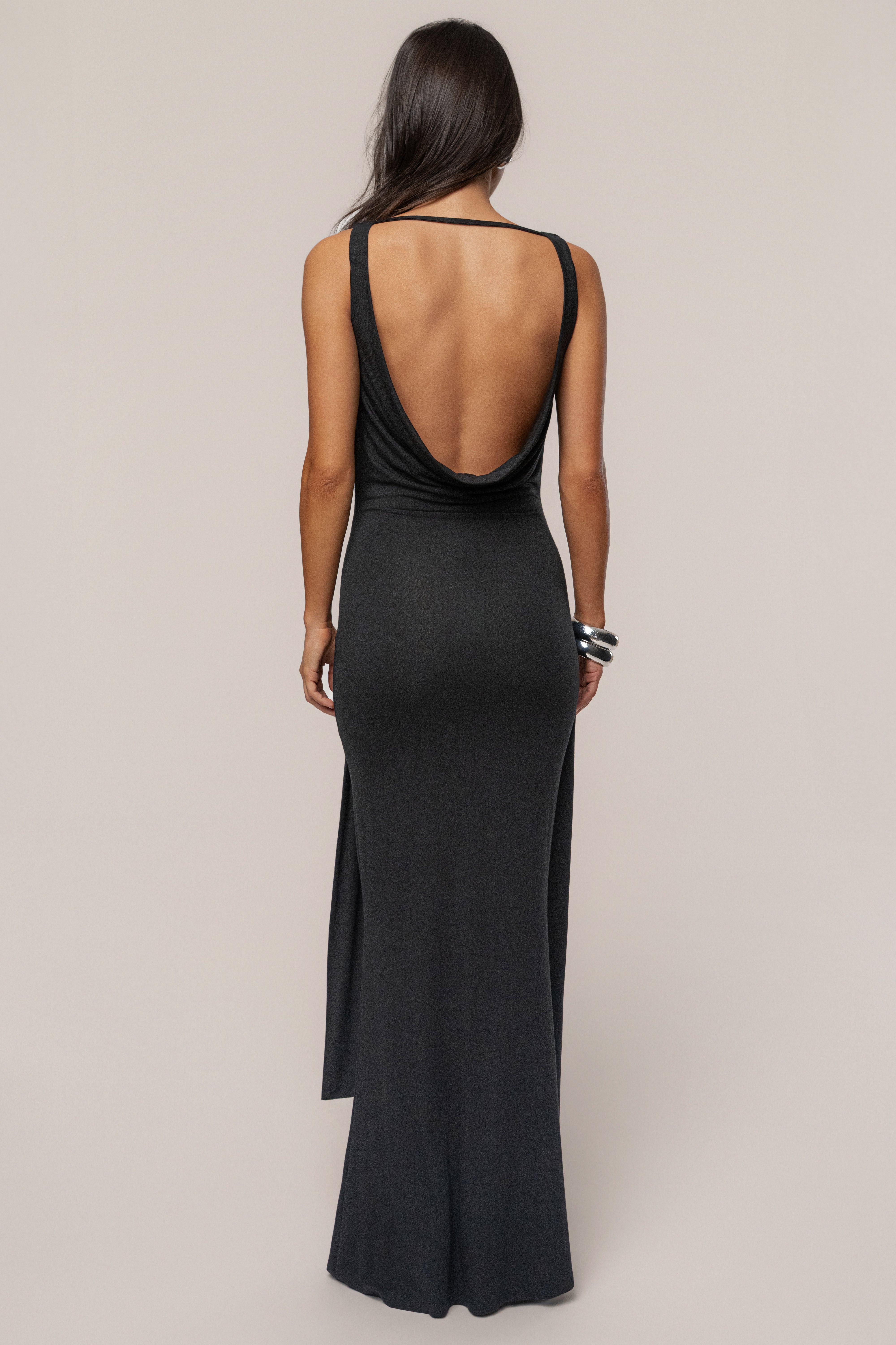 Black Divine State Maxi Dress