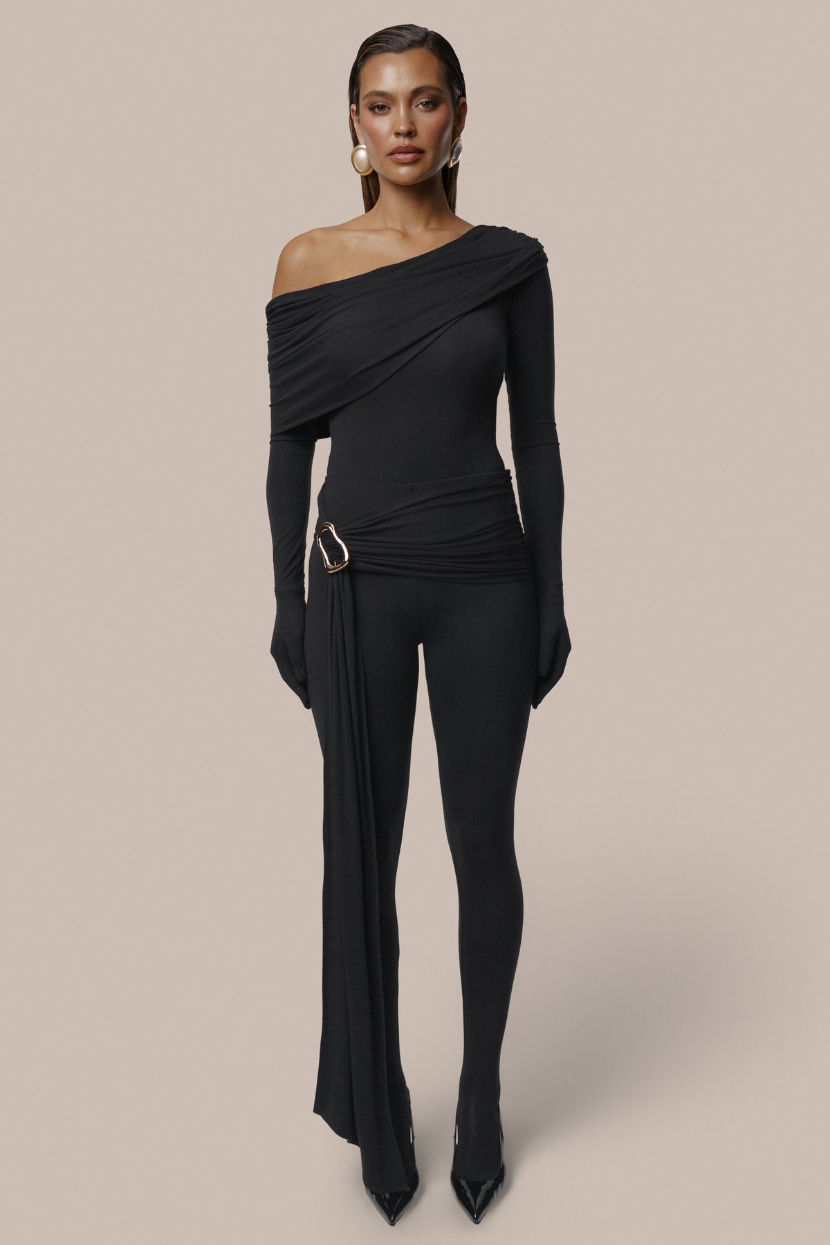 Black Evening Plans Bodysuit - JLUXLABEL