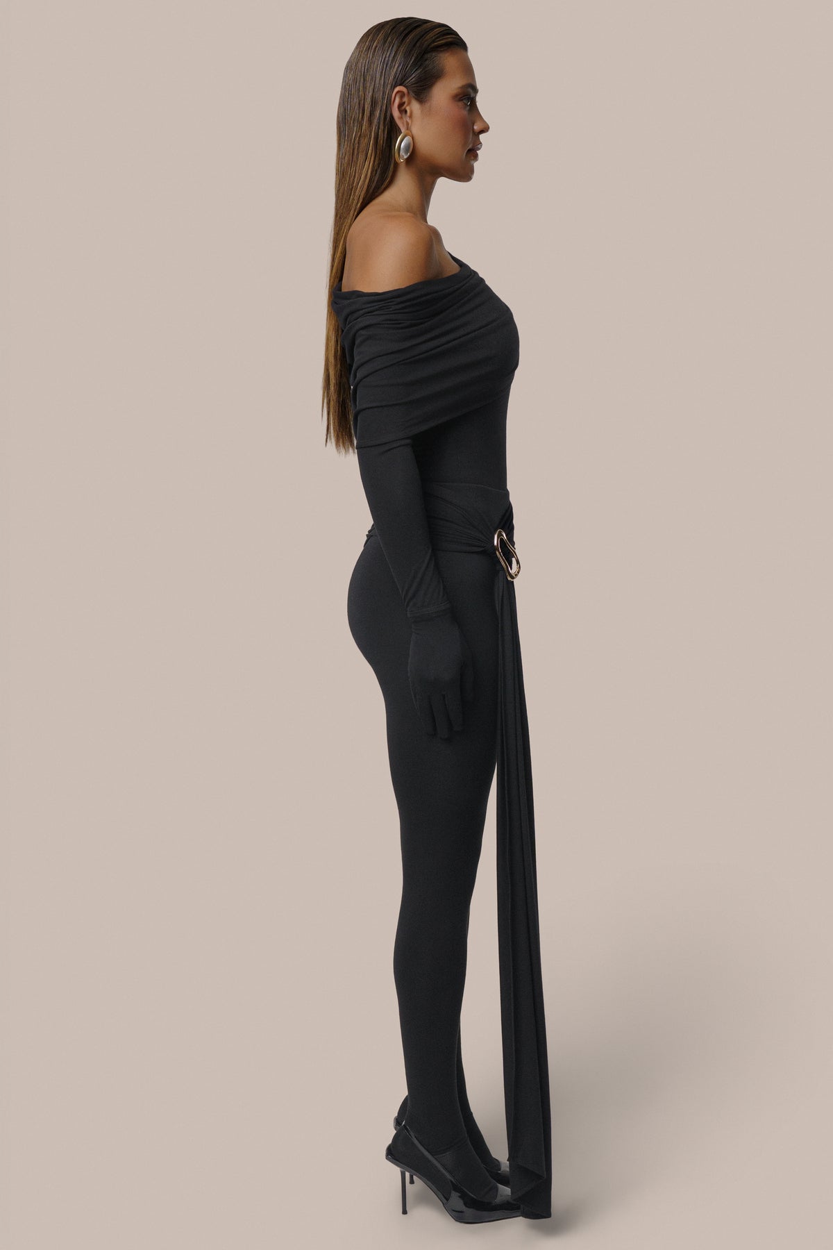 Black Evening Plans Bodysuit - JLUXLABEL