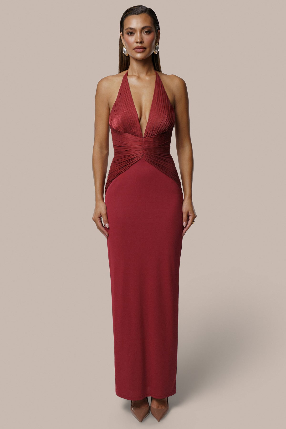 Red Enchanted Nights Maxi Dress
