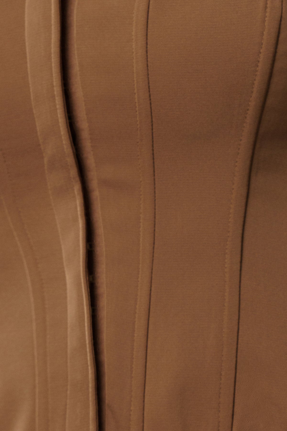 Brown Viv Satin Bustier Top