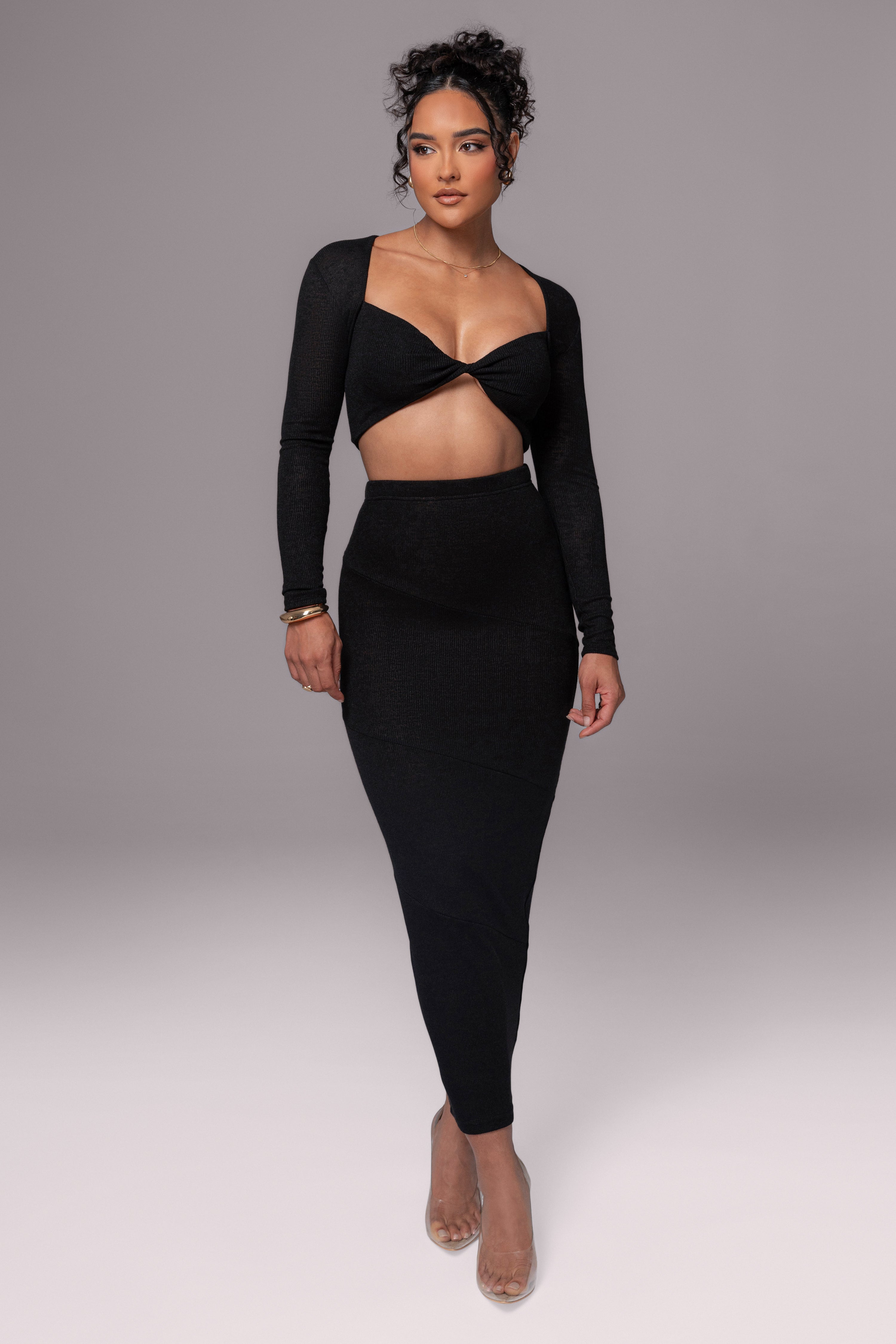 Black All About You Skirt Set - JLUXLABEL