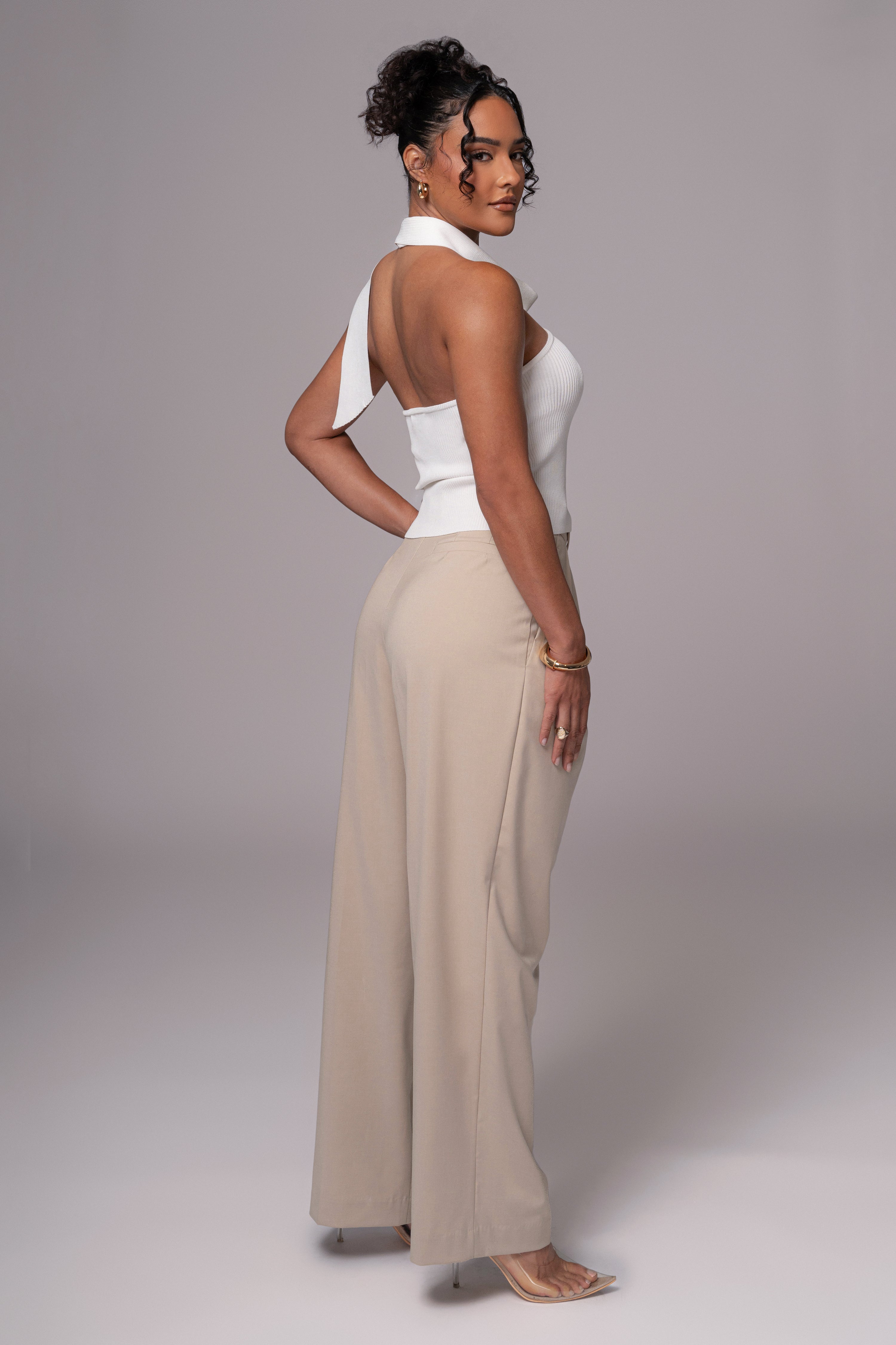 Off White Anderson Ribbed Top - JLUXLABEL