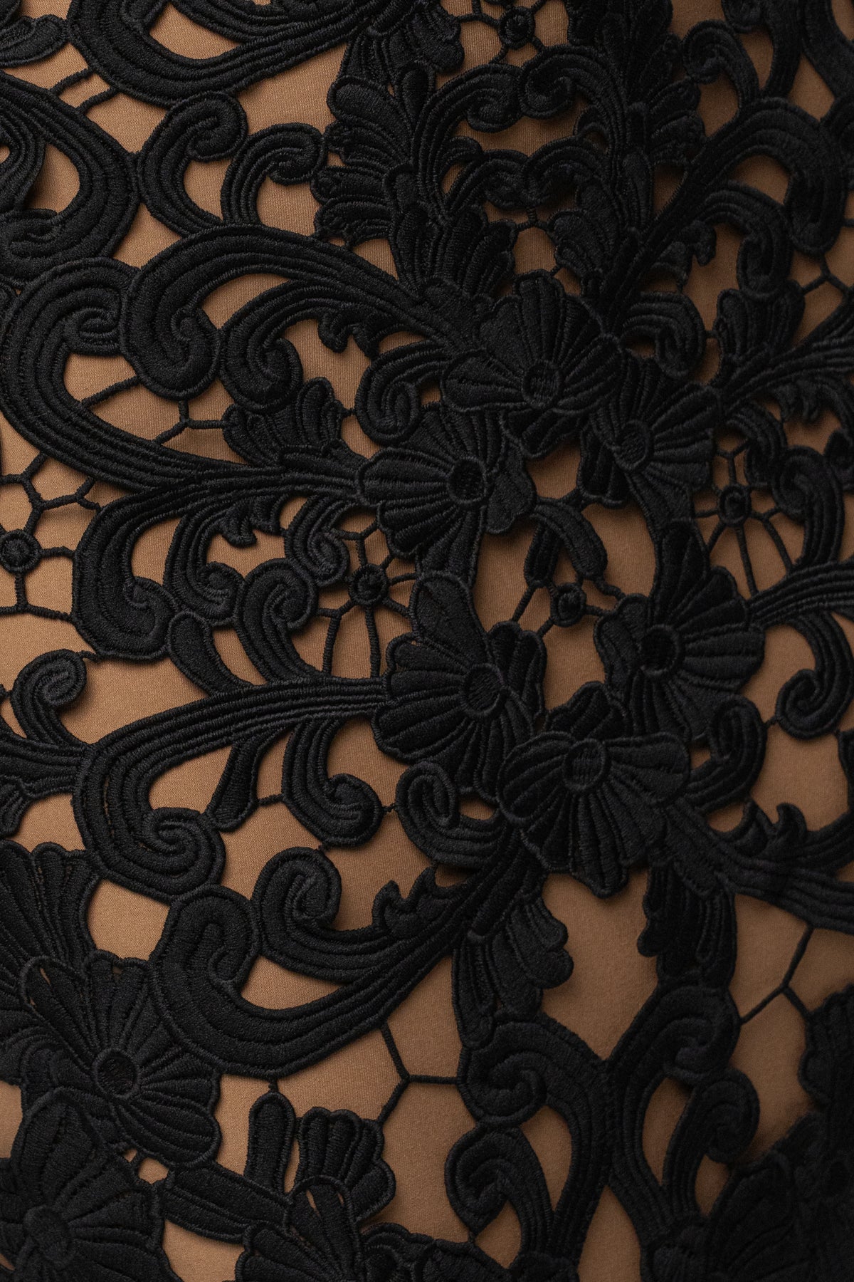 Black Chateau Lace Maxi Dress - JLUXLABEL