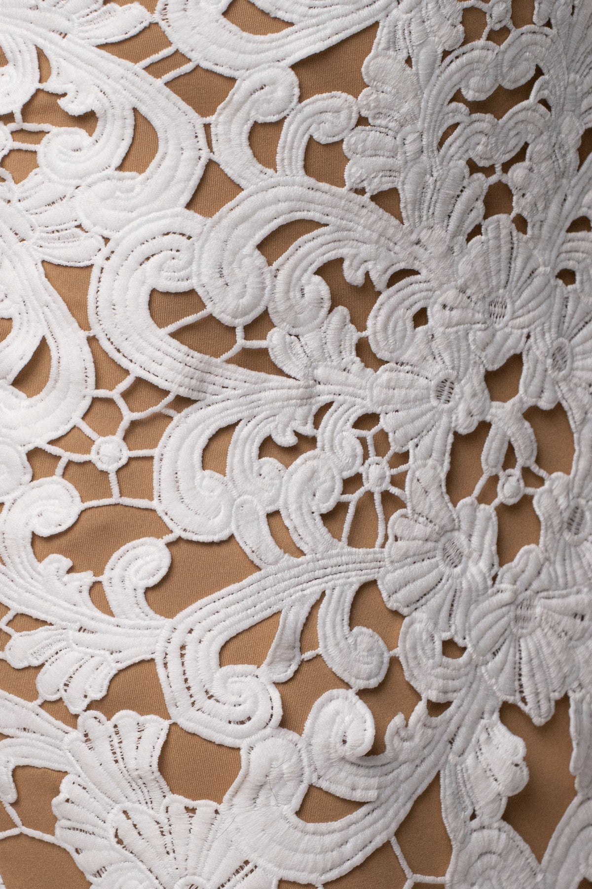 Ivory Chateau Lace Maxi Dress - JLUXLABEL