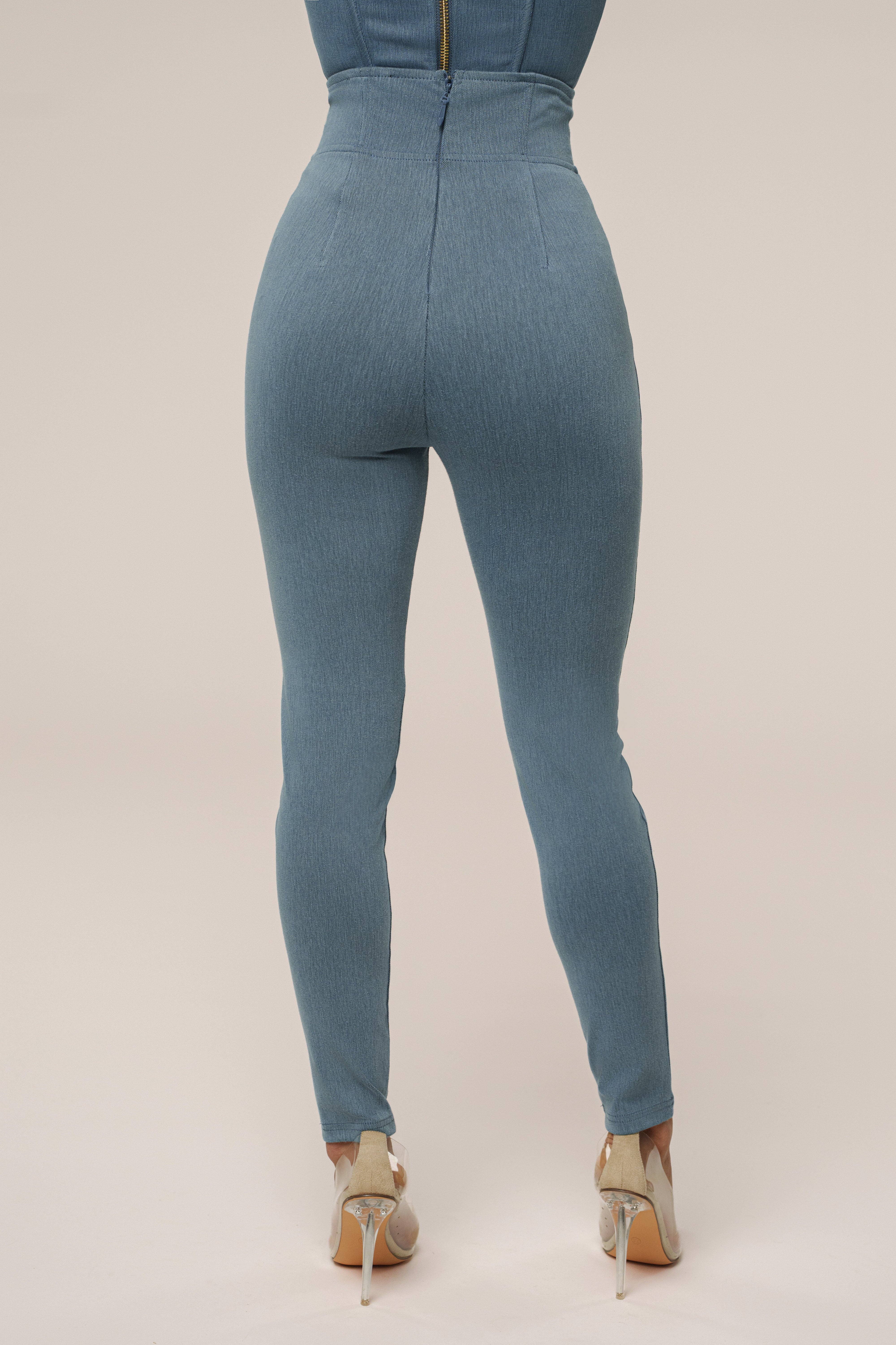 Medium Wash ALICE HIGH WAISTED JEANS - JLUXLABEL