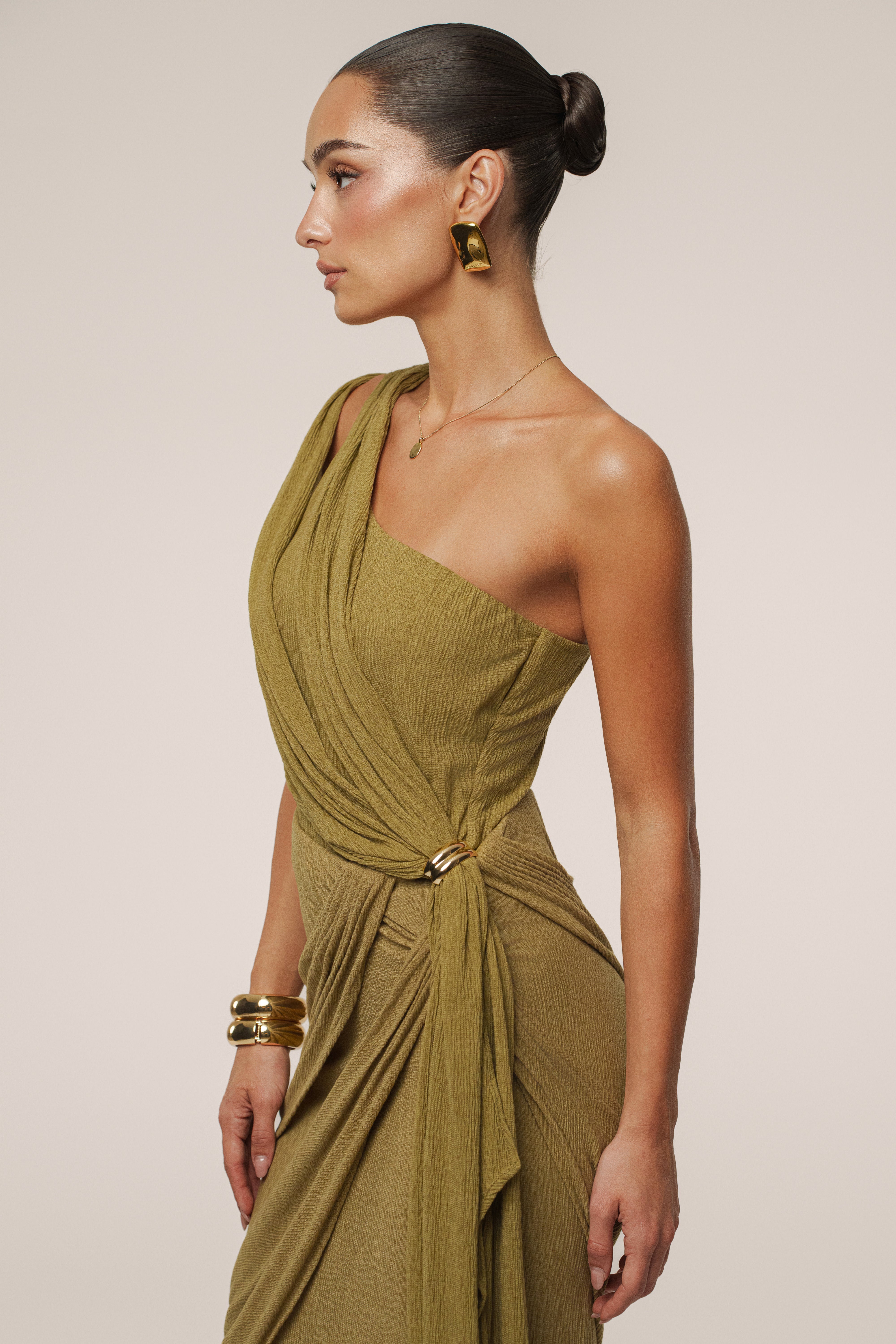 Moss Lovina Drape Bodysuit - JLUXLABEL