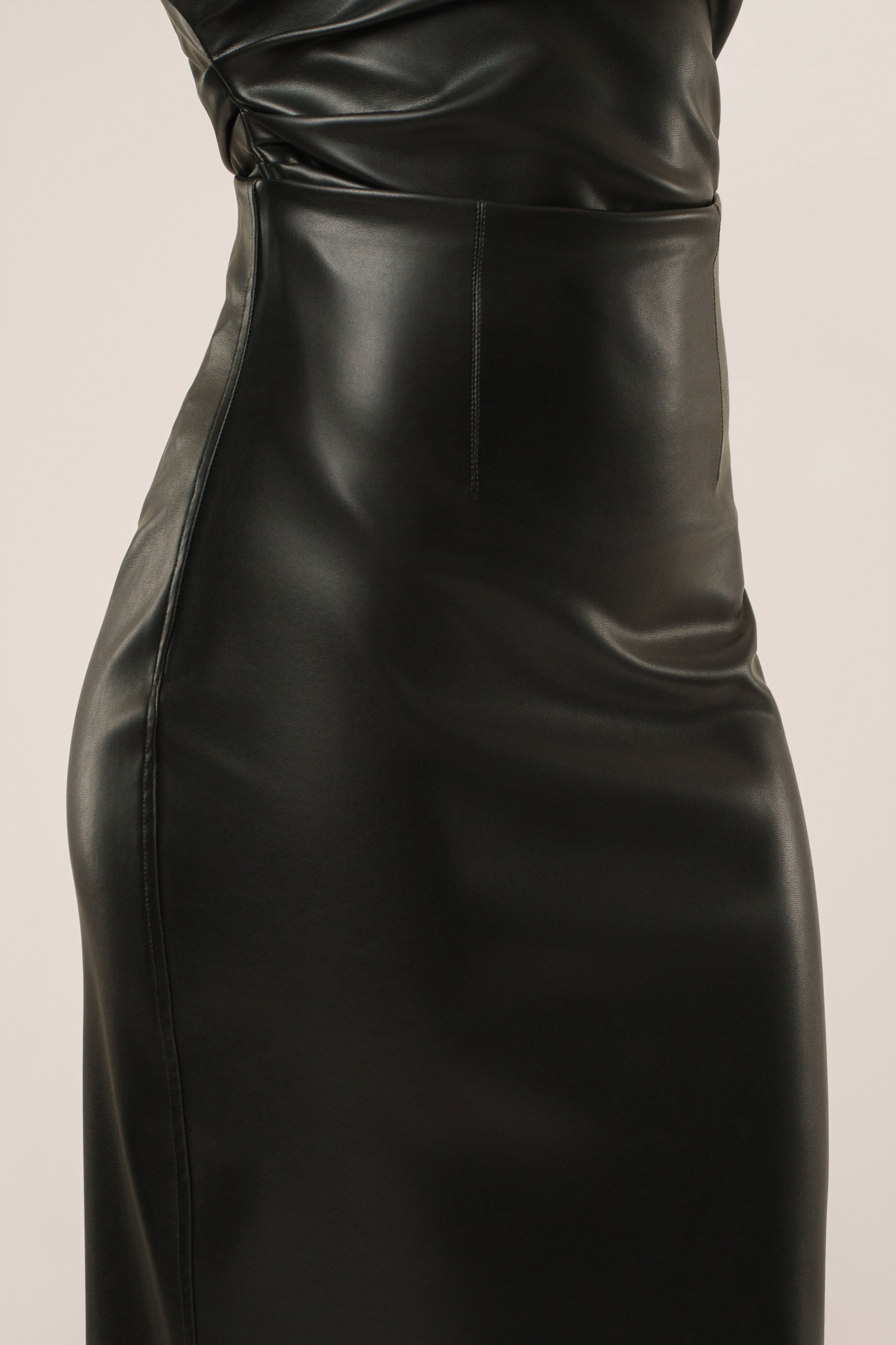 Black Ace PU Leather Skirt - JLUXLABEL
