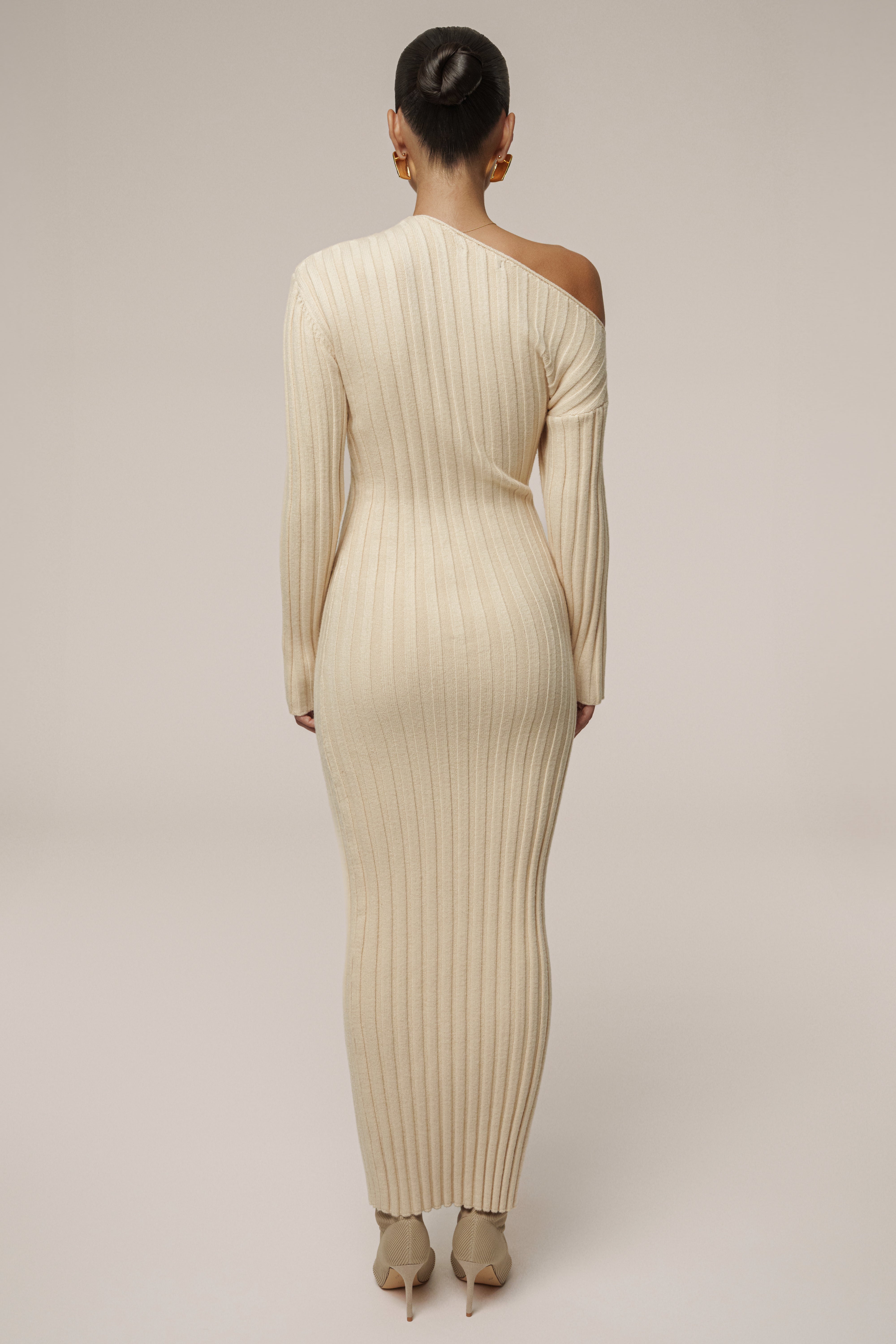 Ivory Auttomn Maxi Dress - JLUXLABEL