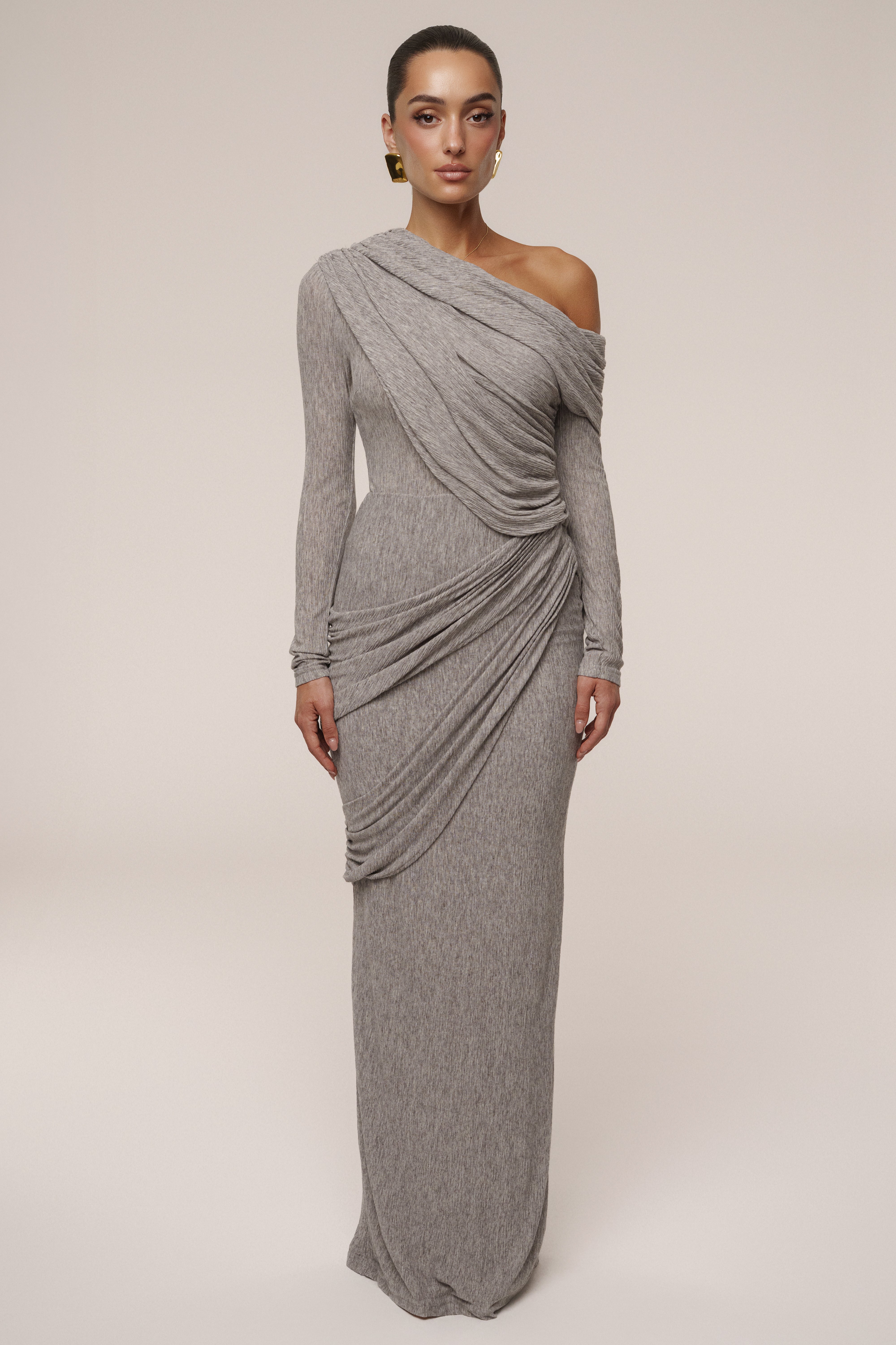 Grey Paradise Hills Maxi Skirt - JLUXLABEL