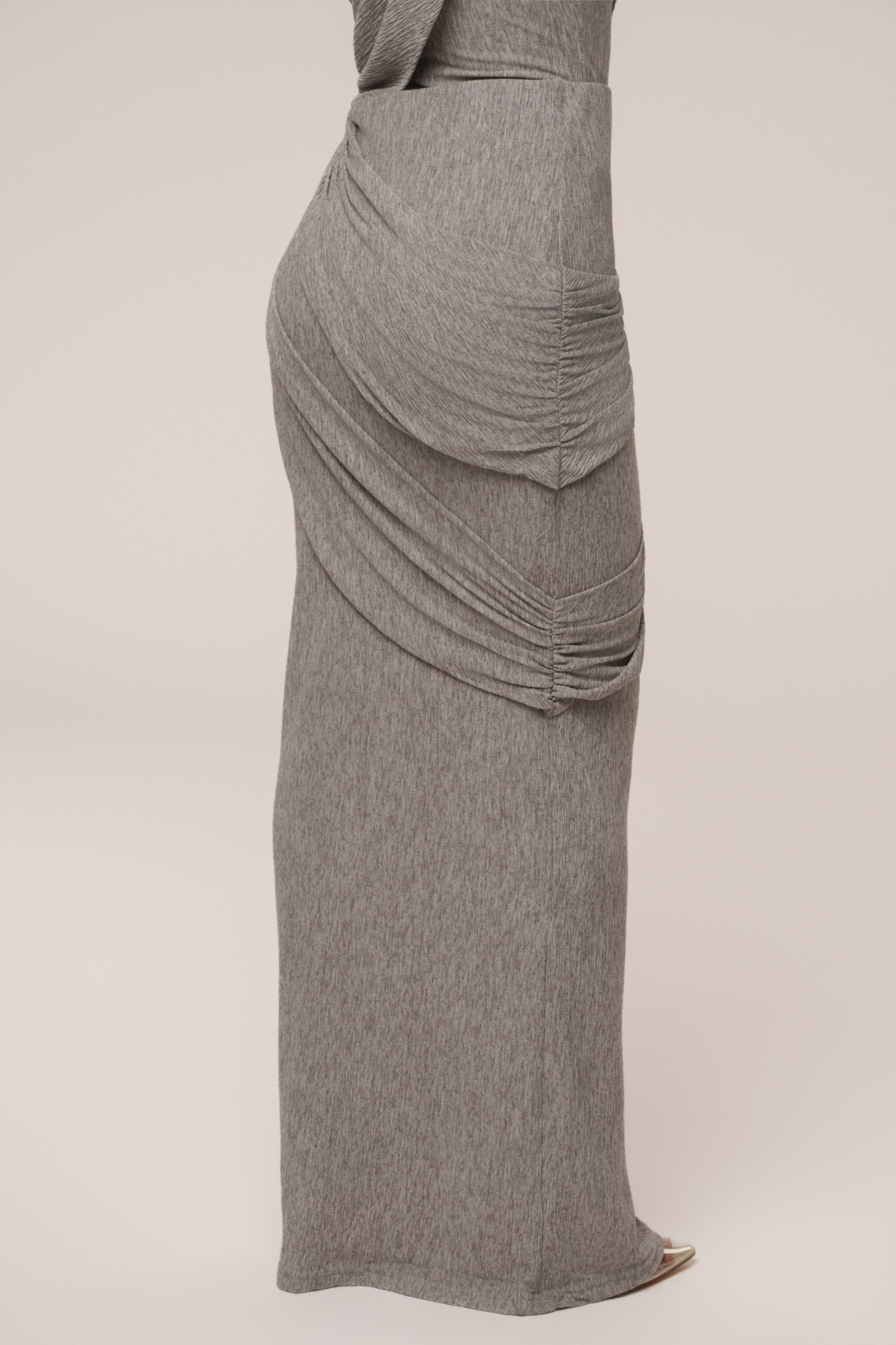 Grey Paradise Hills Maxi Skirt - JLUXLABEL