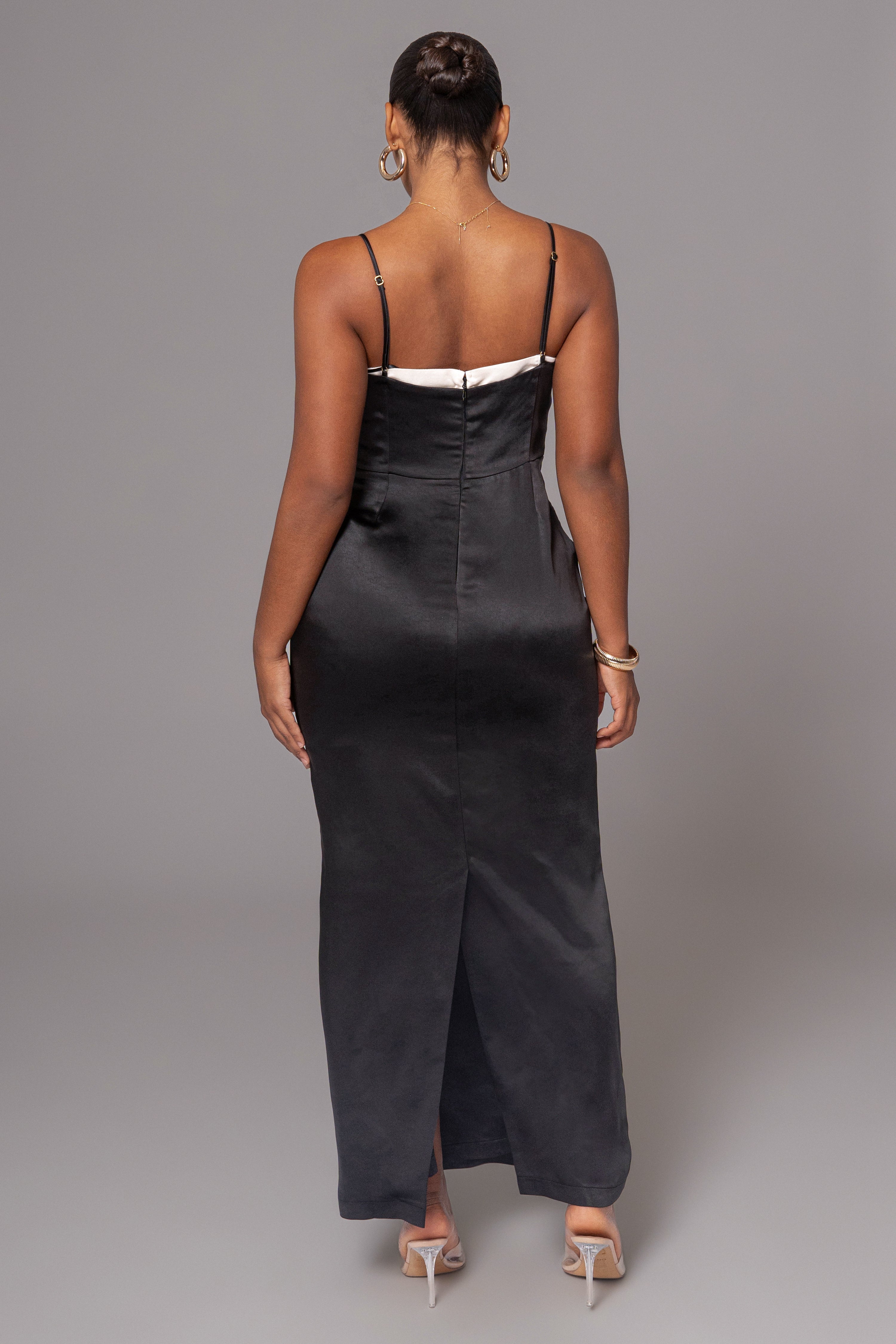 Black Moment In Time Maxi Dress - JLUXLABEL