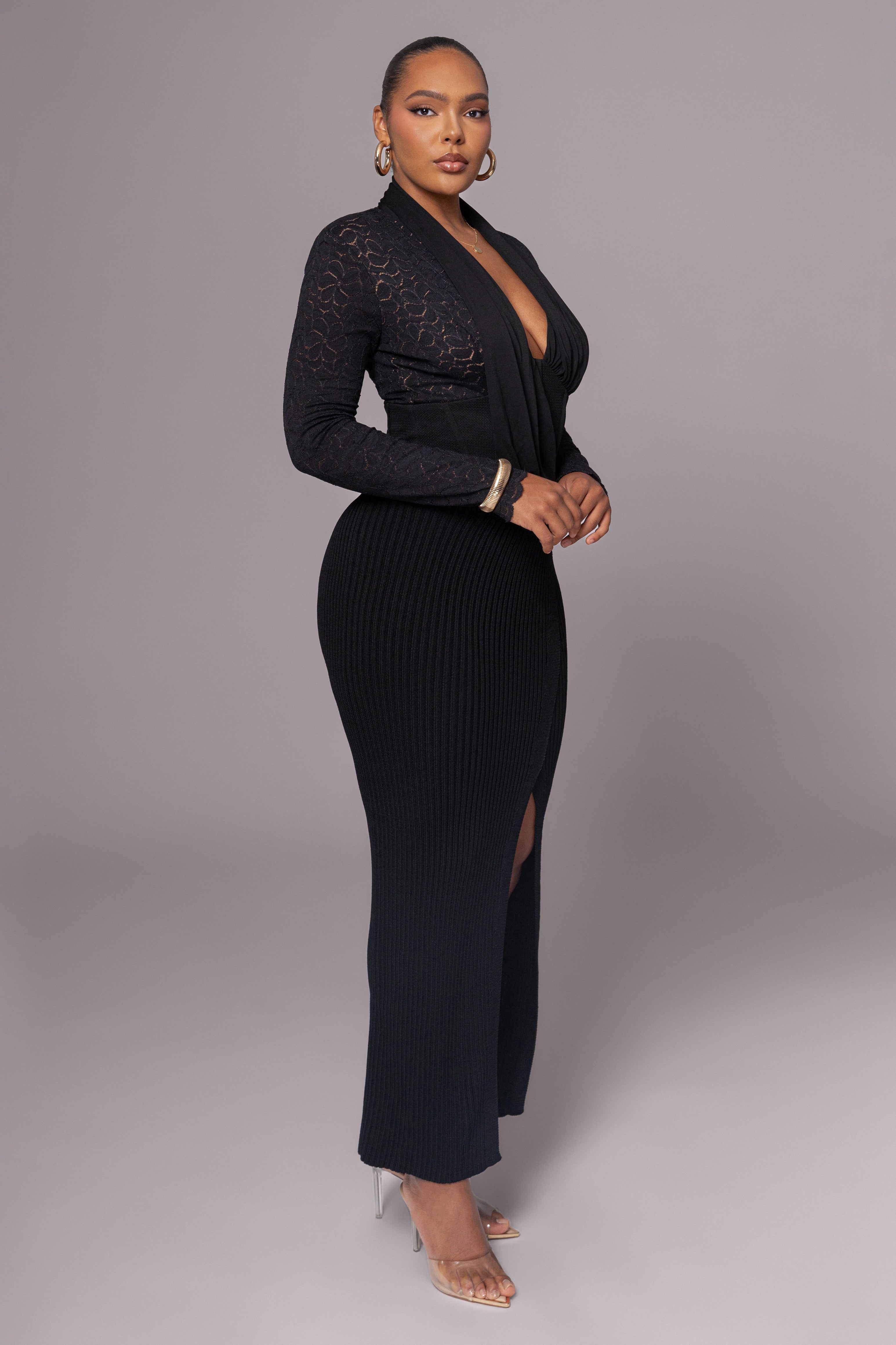 Black Lace Corset Bodysuit - JLUXLABEL