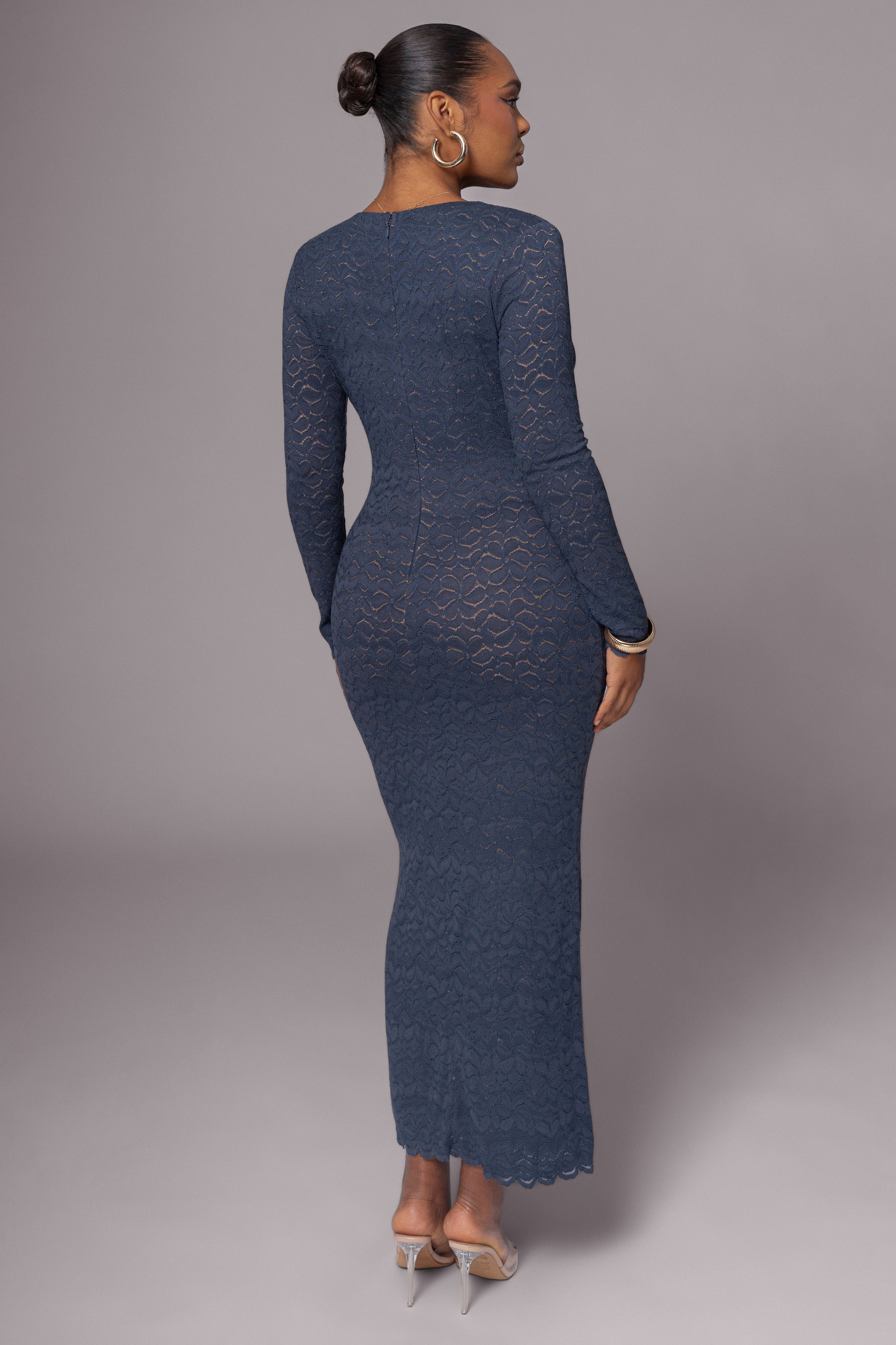 Navy Reunited Maxi Dress - JLUXLABEL