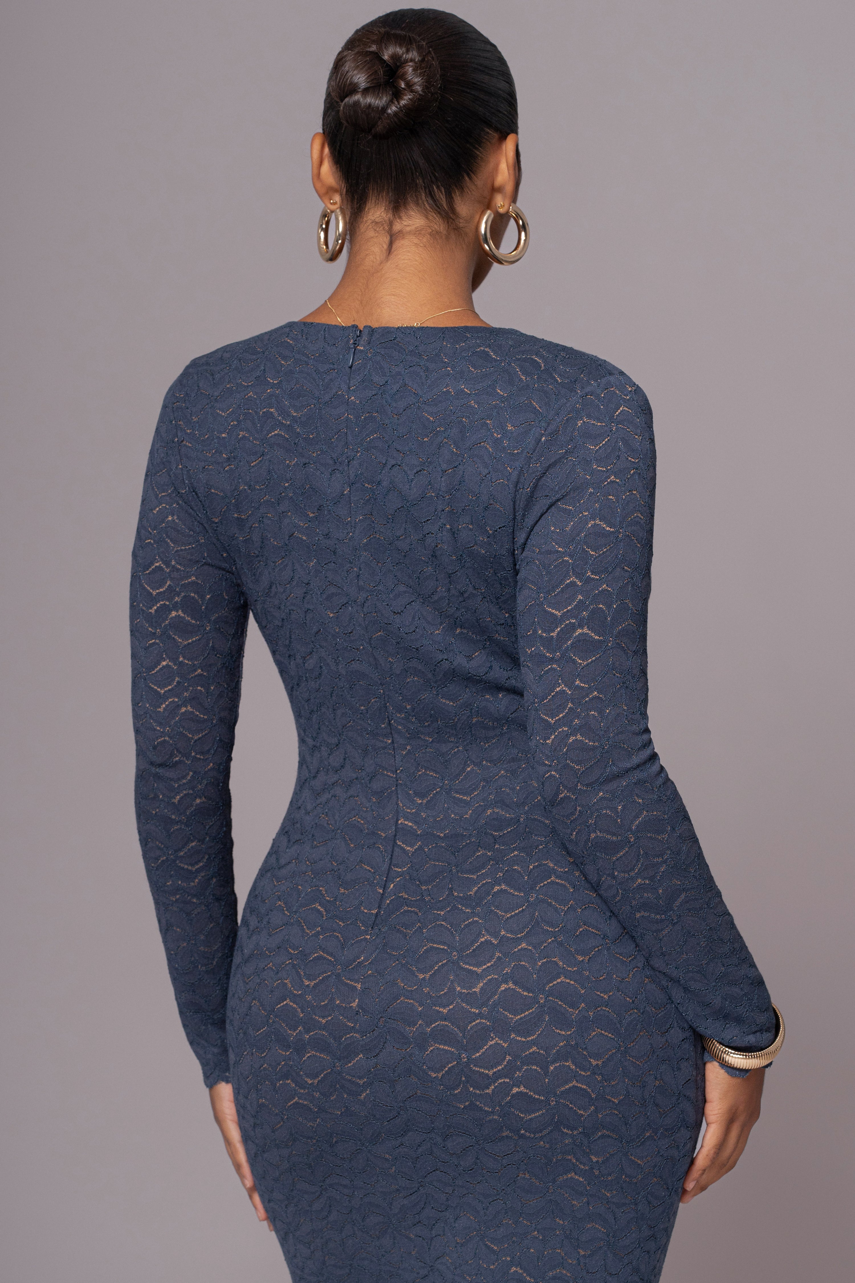 Navy Reunited Maxi Dress - JLUXLABEL