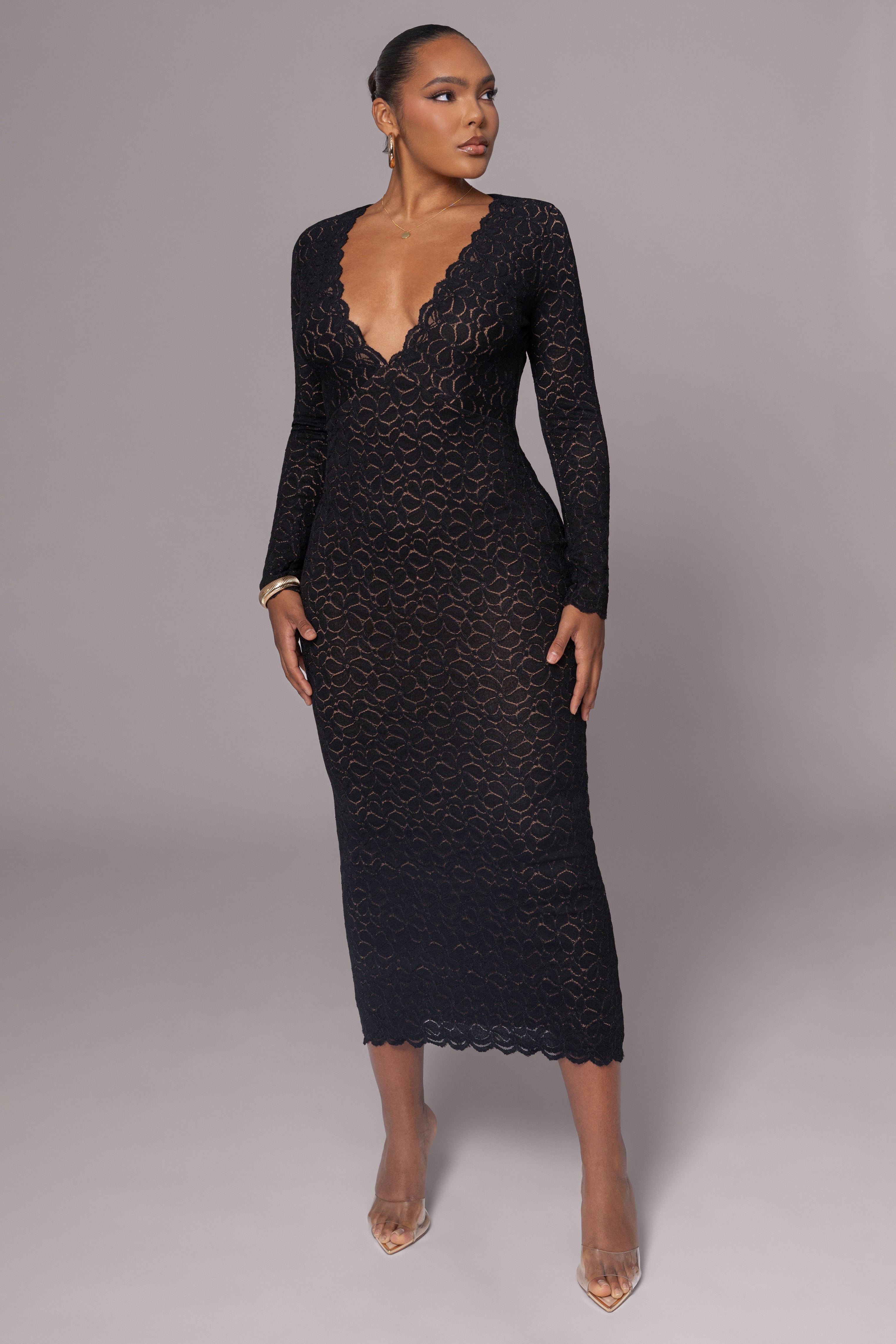 Black Reunited Maxi Dress - JLUXLABEL