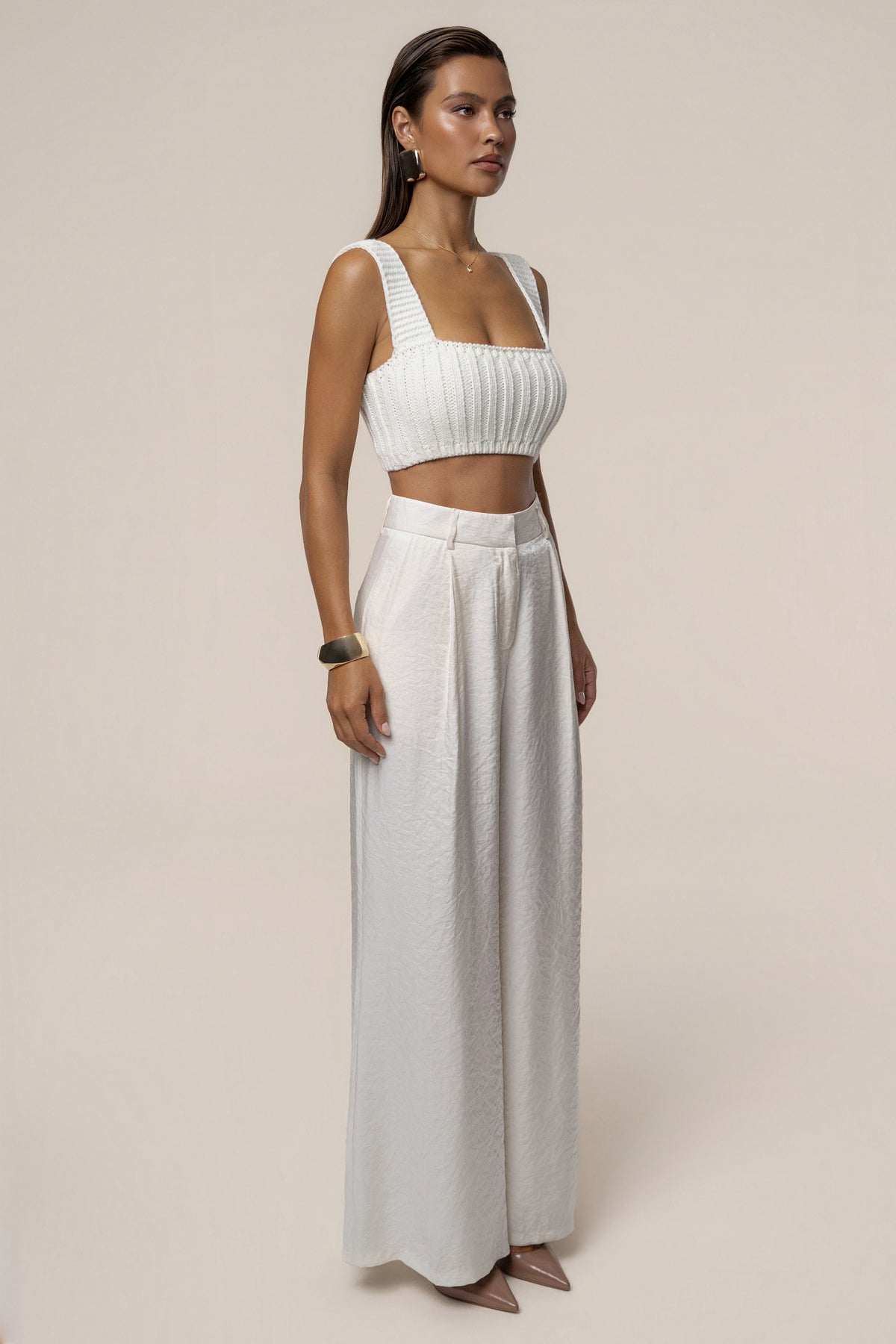 Ivory Soft Form Knit Bralette